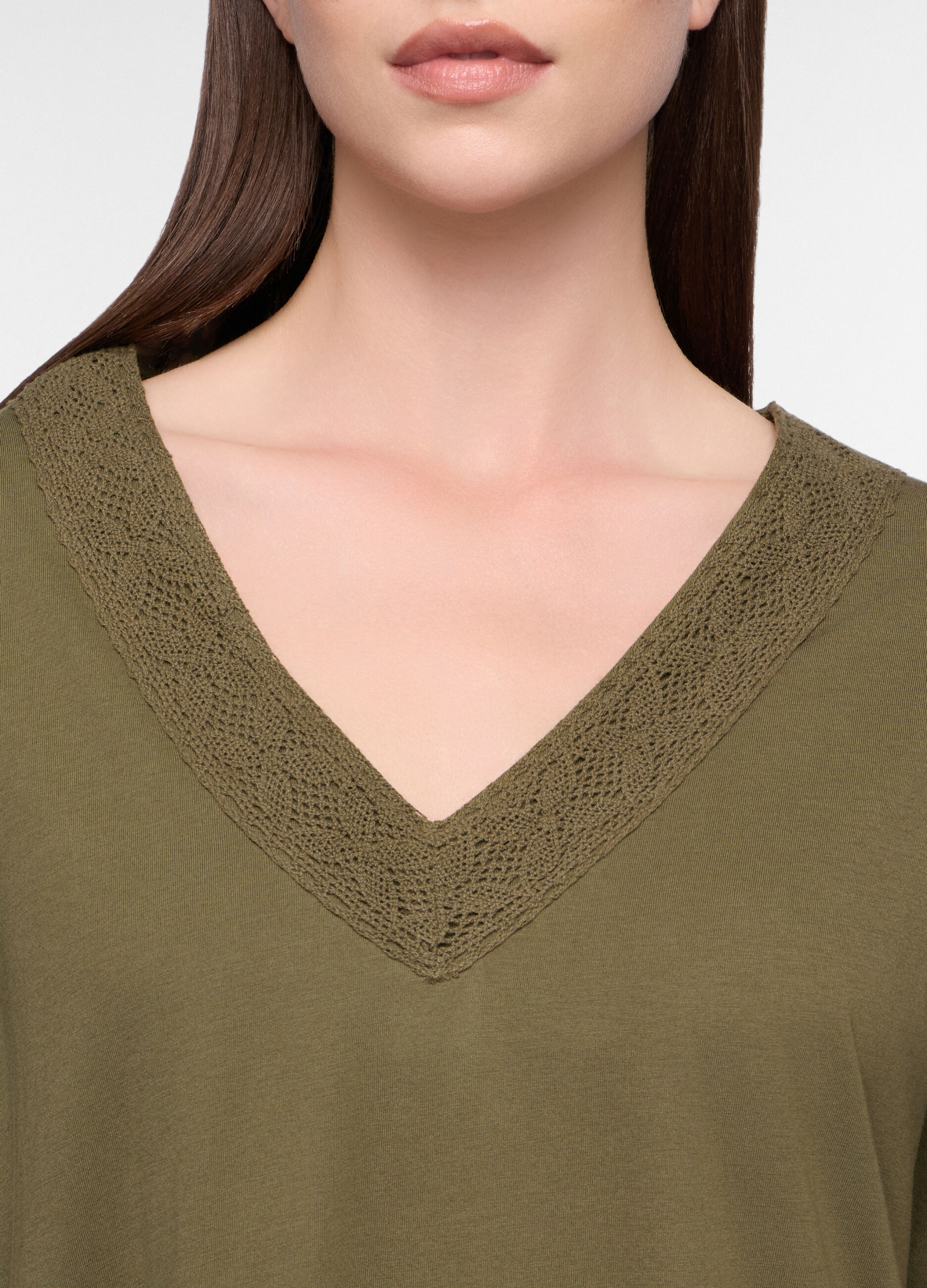 Caftano copricostume in jersey di puro cotone donna_2