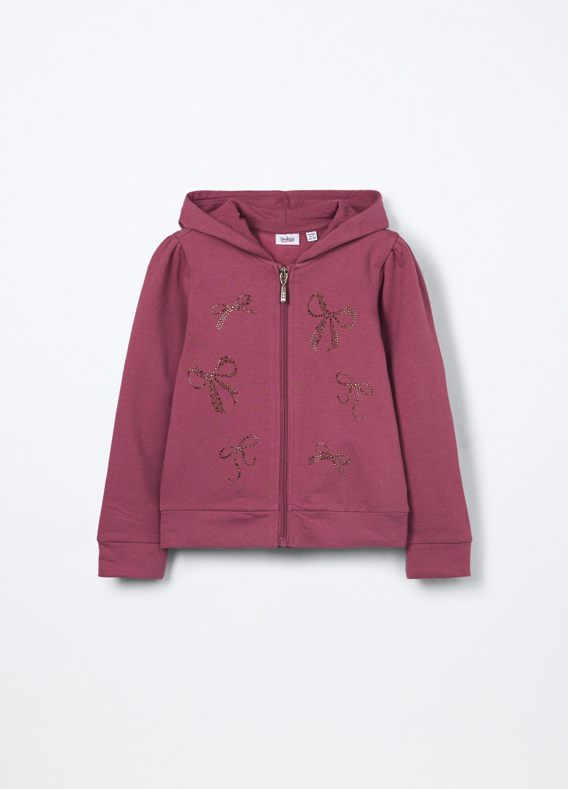 Felpa in cotone stretch bambina_0