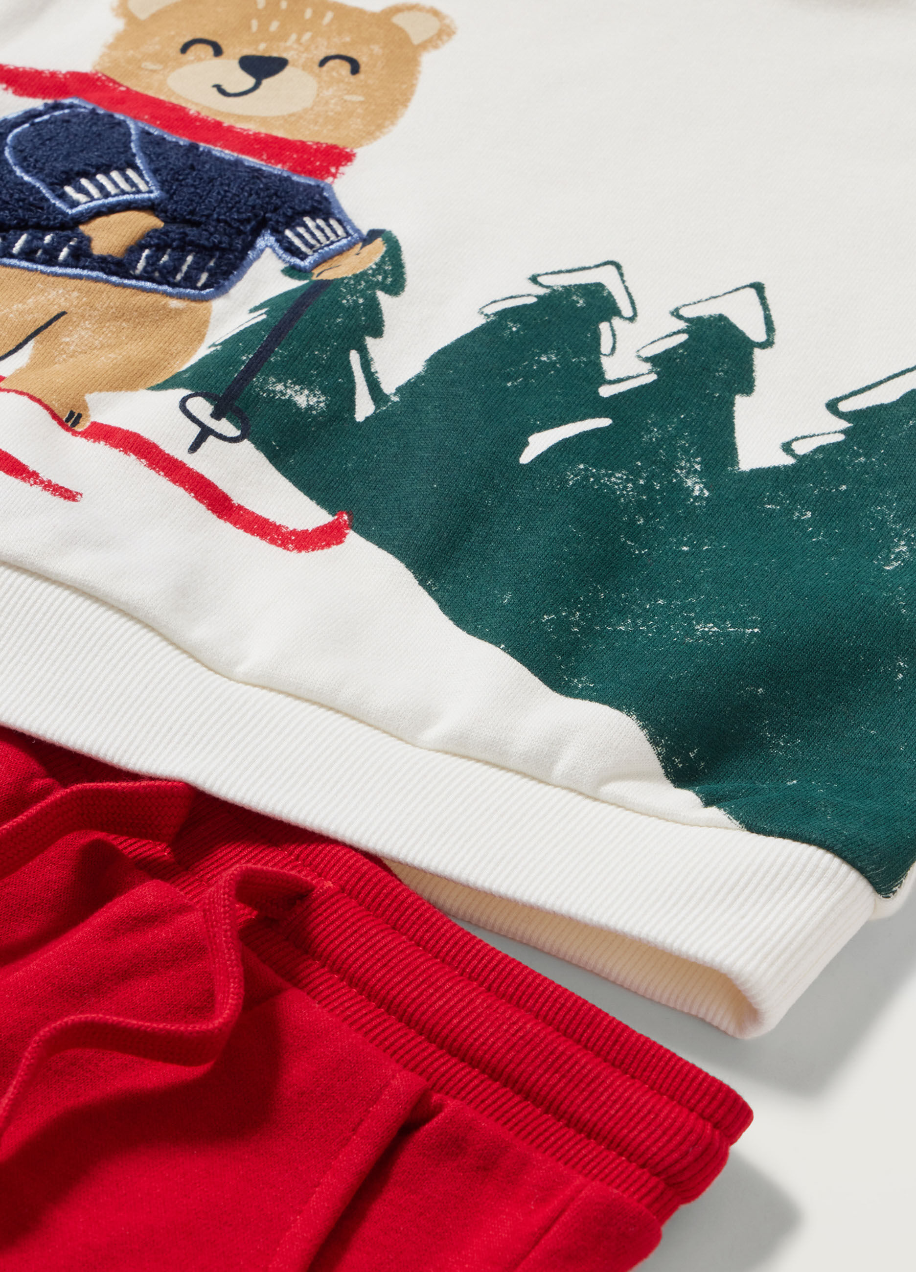 Jogging set in puro cotone neonato_1