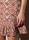 Minigonna misto lino con stampa donna_3