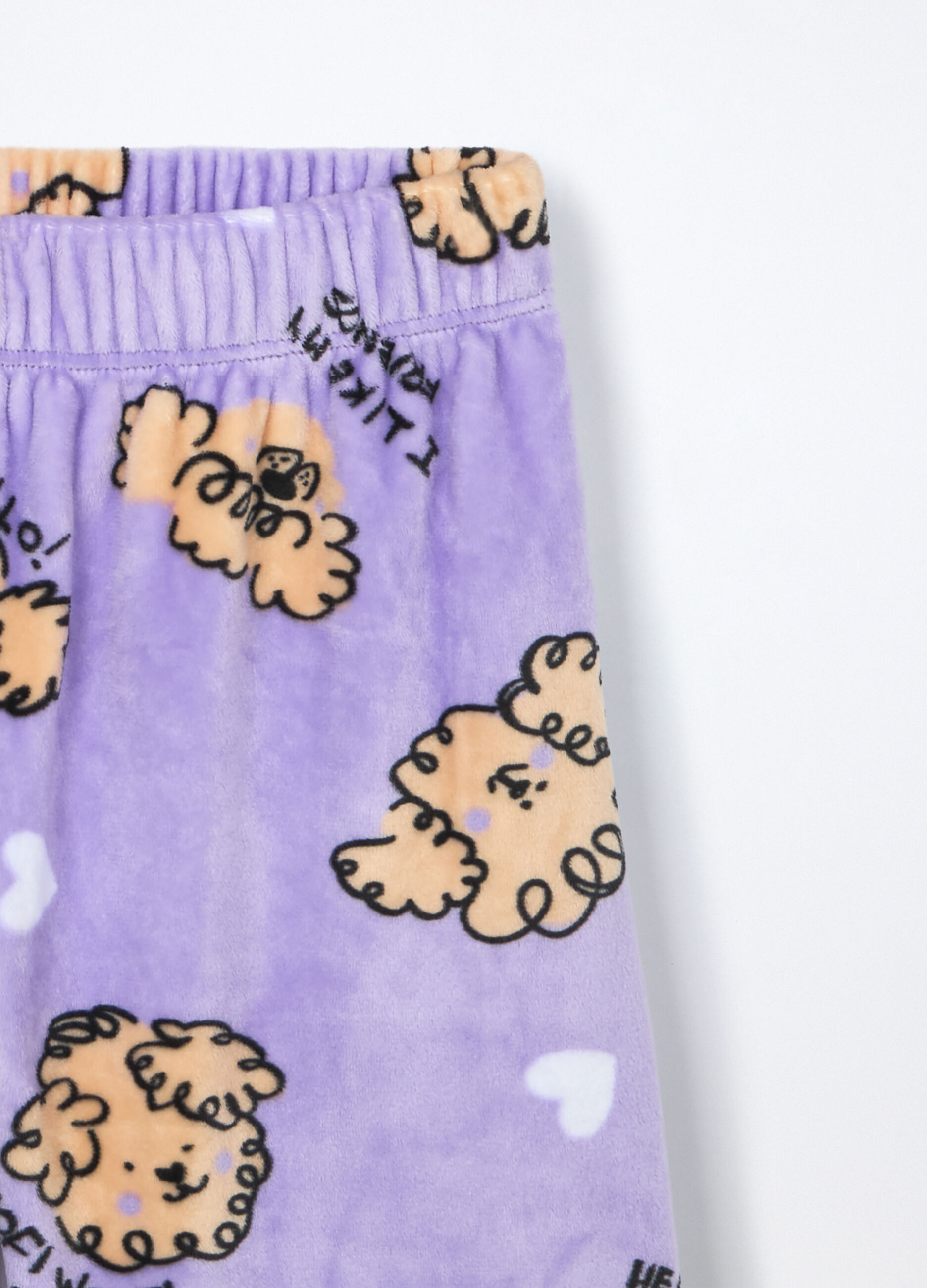 Set pigiama lungo in ciniglia bambina_3