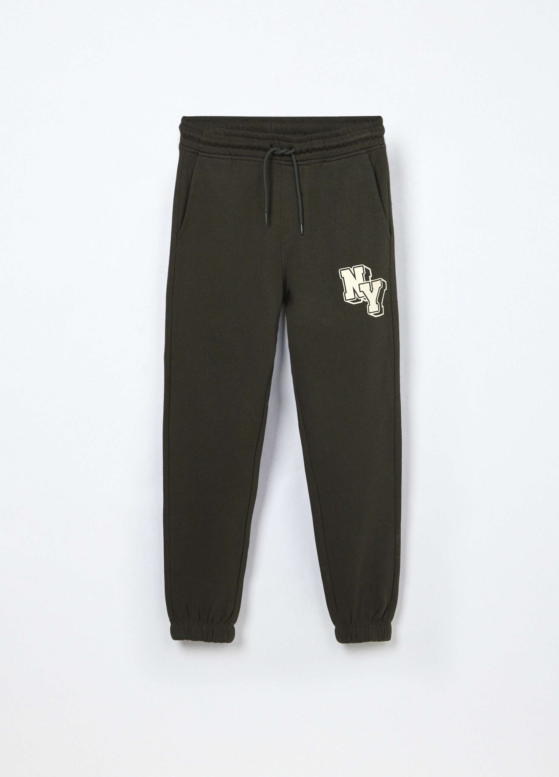 Jogger in felpa di puro cotone ragazzo_0