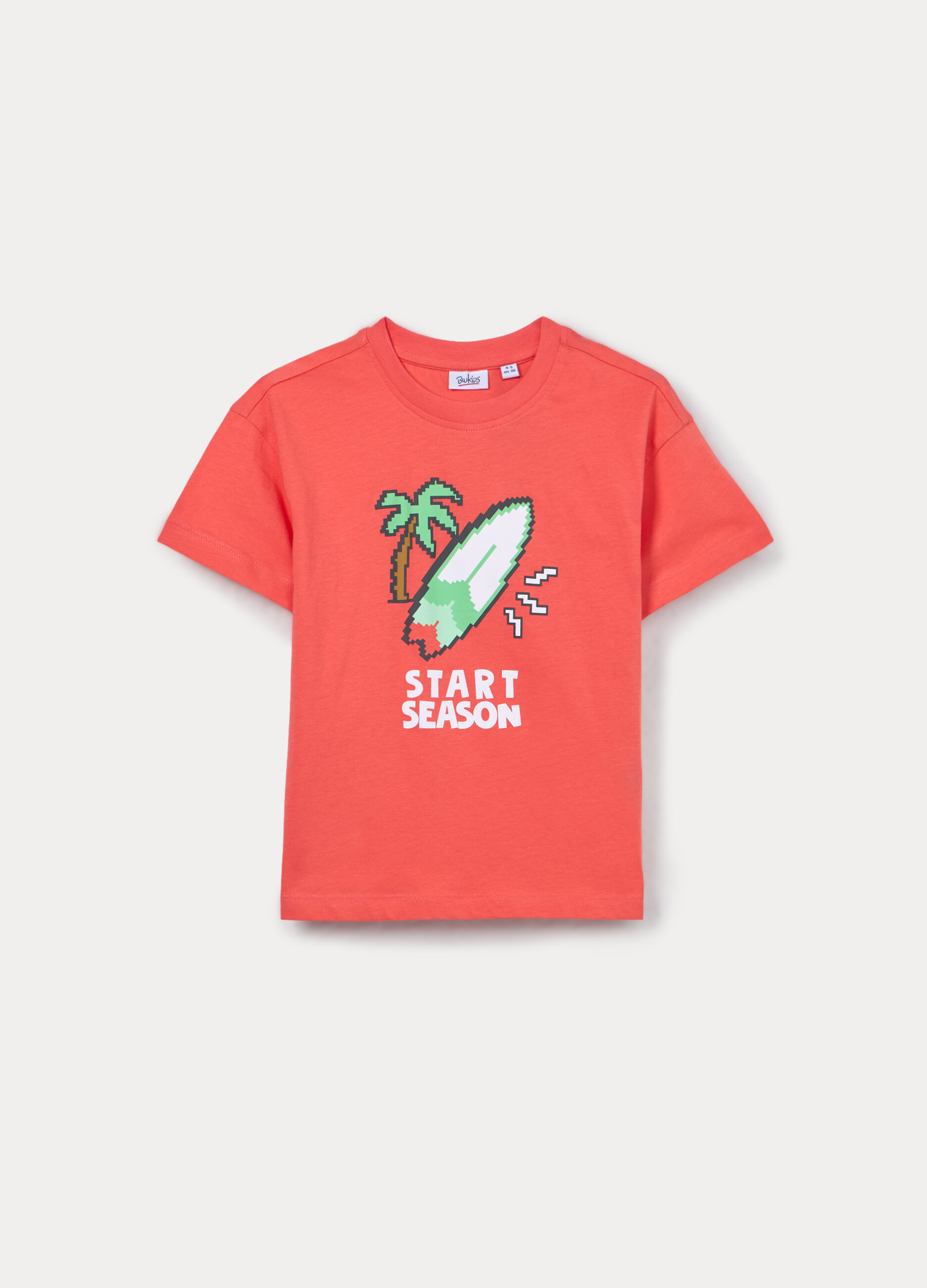 T-shirt in jersey di puro cotone bambino_0