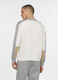 Felpa girocollo in cotone color block uomo_1
