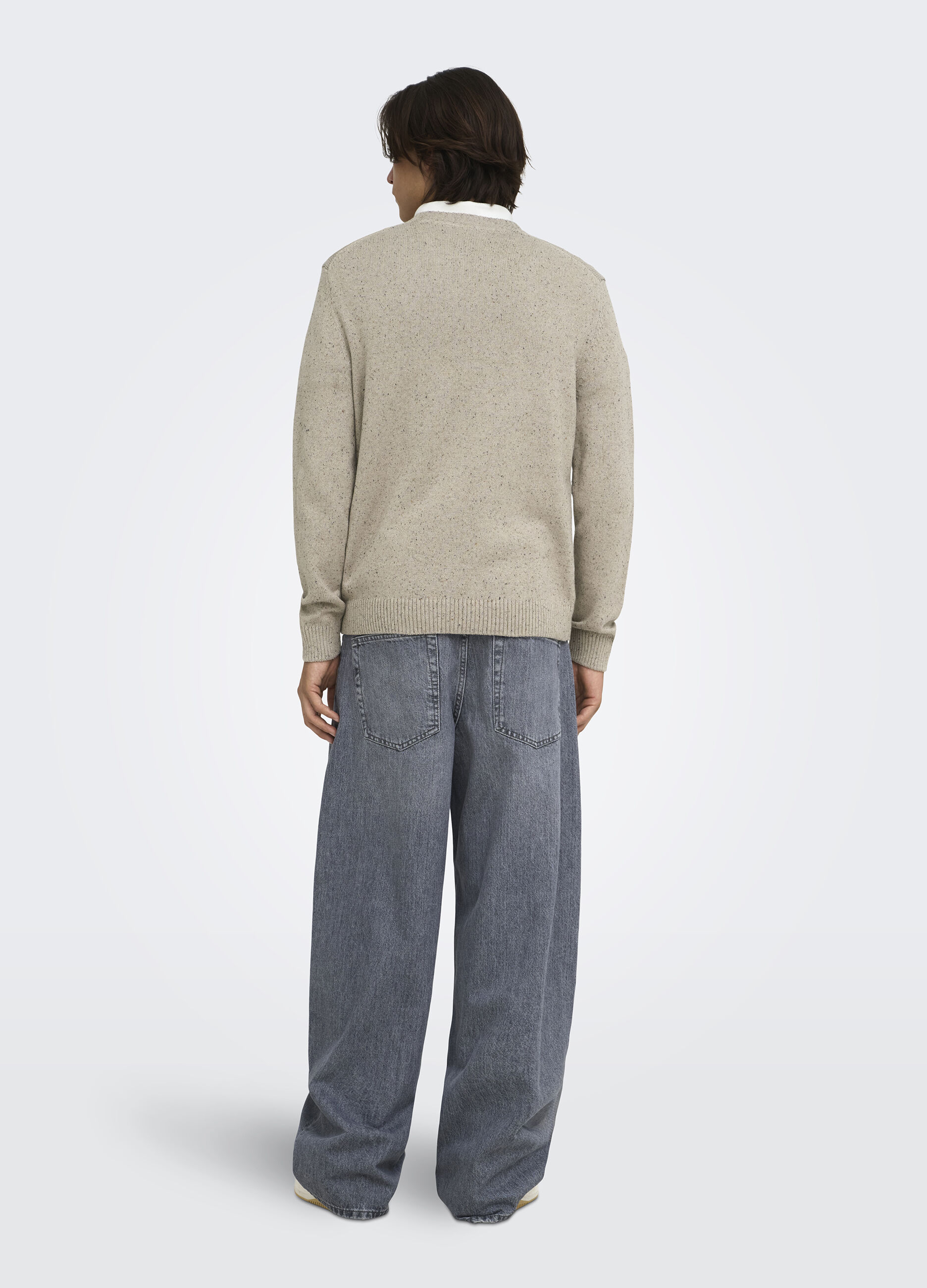 Maglione maglia rasata moulin&eacute; uomo_2