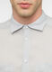 Camicia regular fit in lino con collo classico e doppia tasca uomo_2