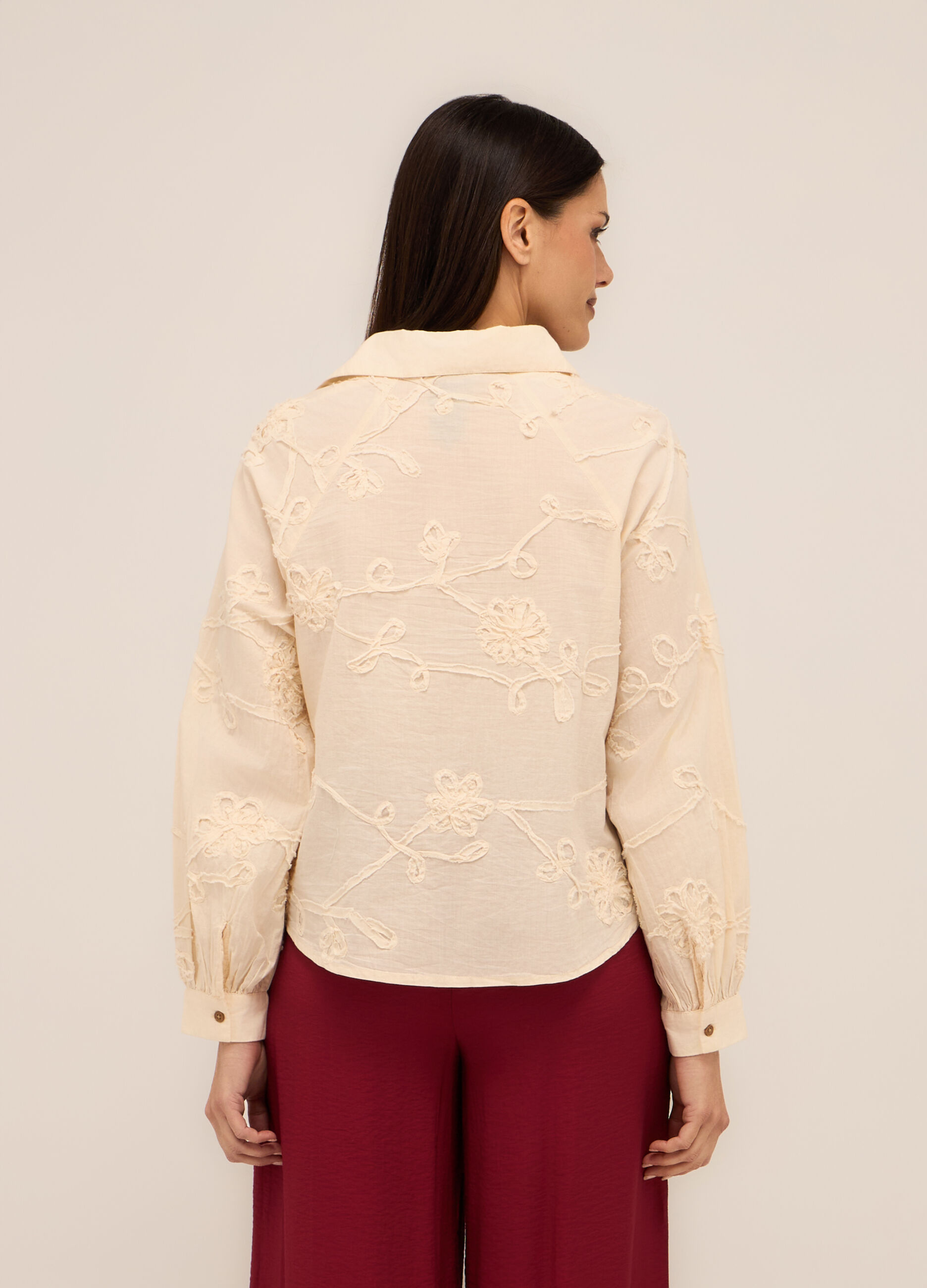 Camicia in puro cotone voile donna_1