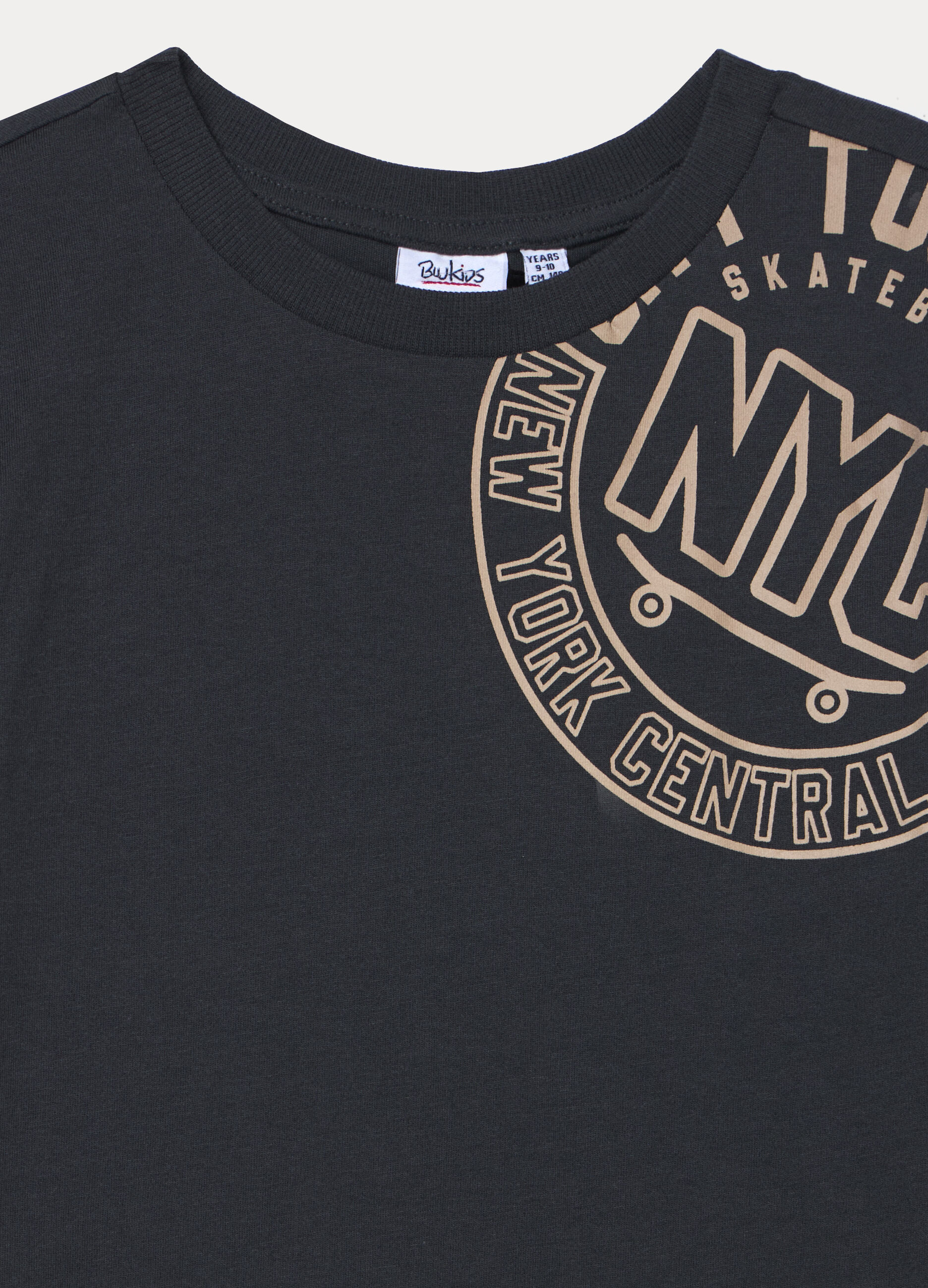 T-shirt girocollo in jersey di puro cotone ragazzo_2