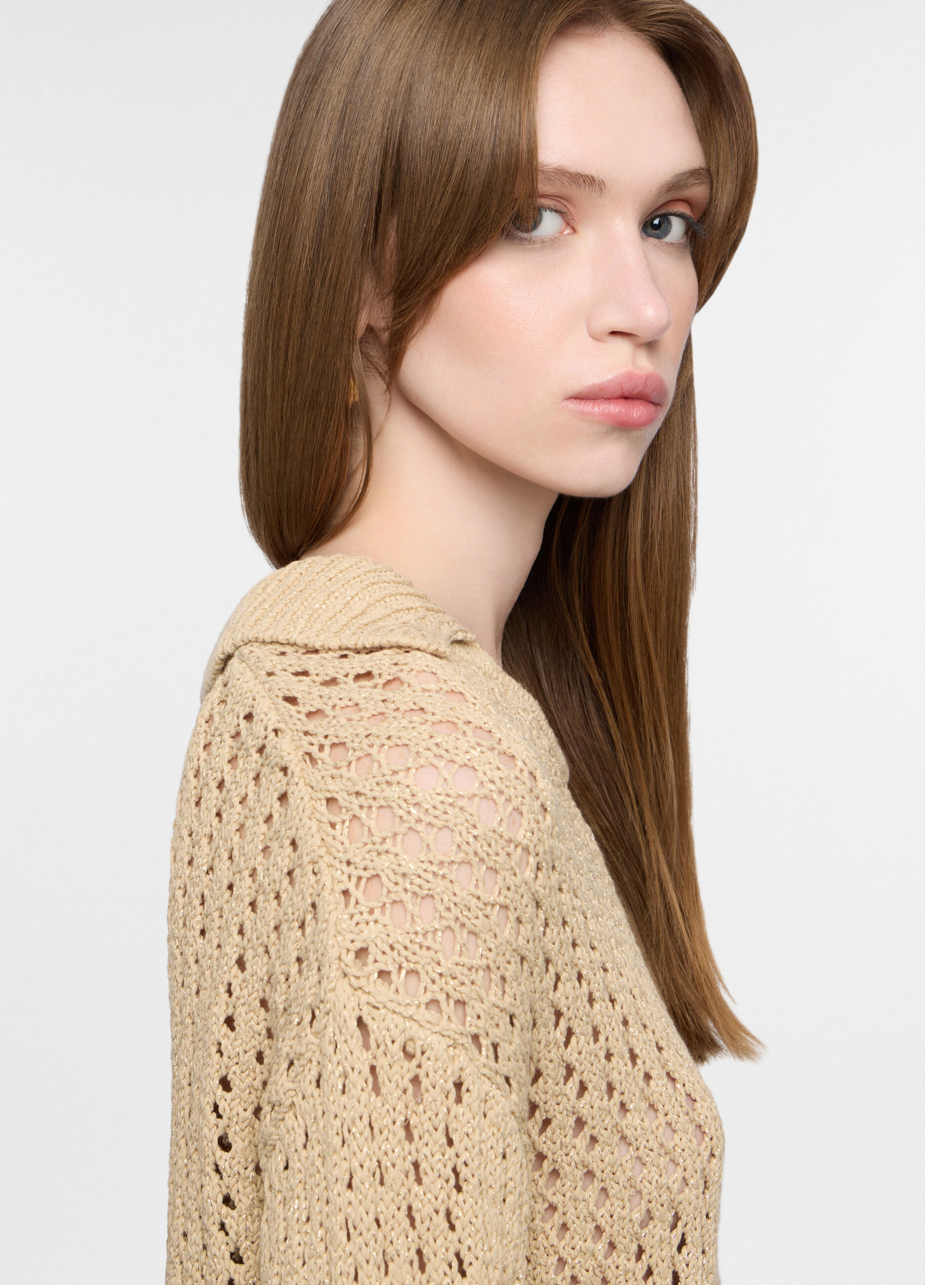Polo in maglia operata donna_2