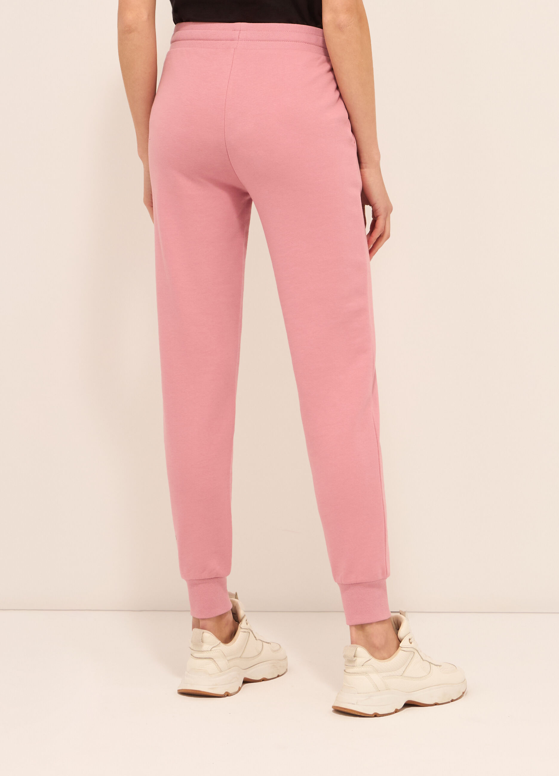 Jogger in french terry di misto cotone donna_1