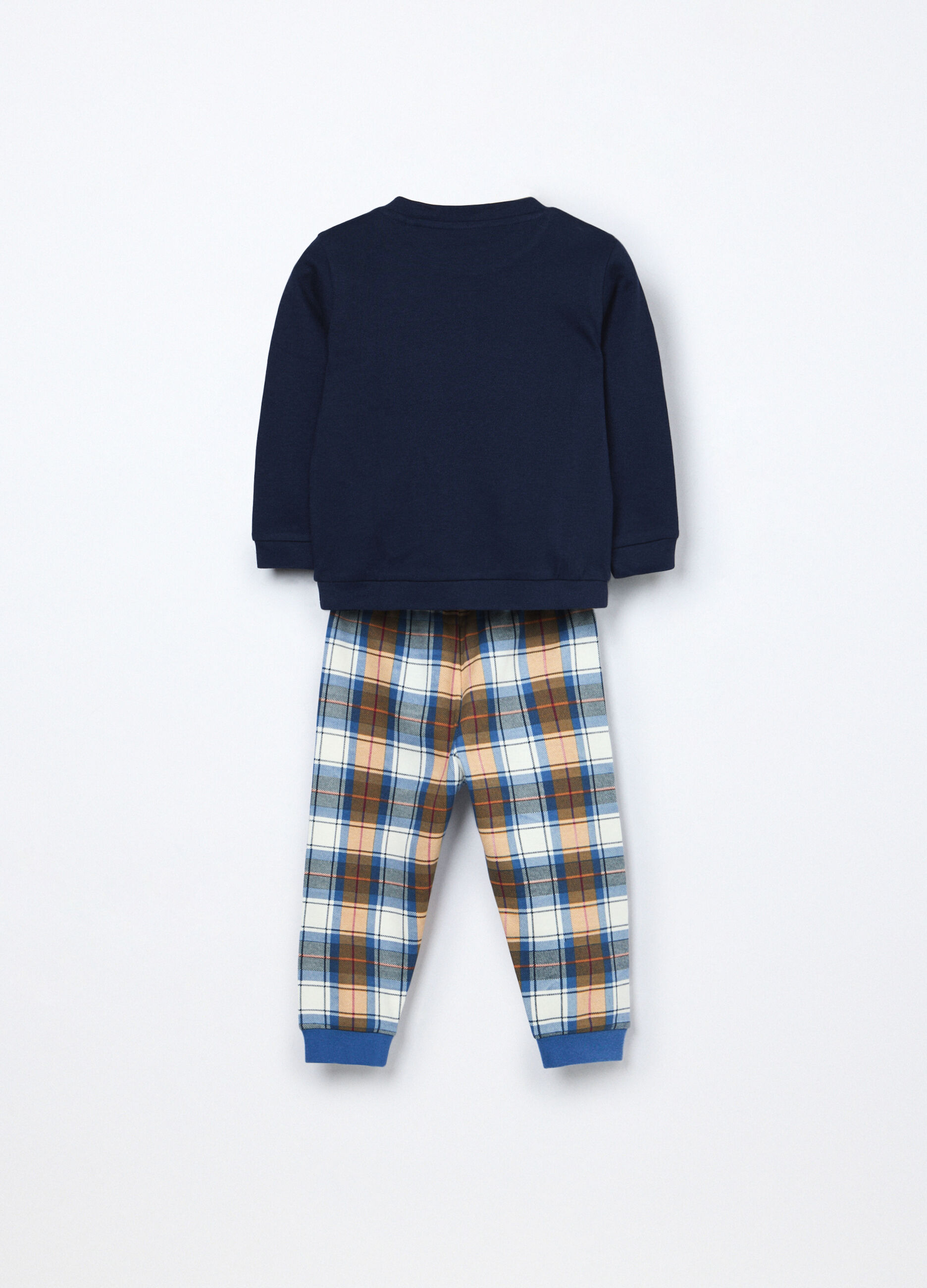 Set pigiama lungo in jersey di puro cotone neonata_1
