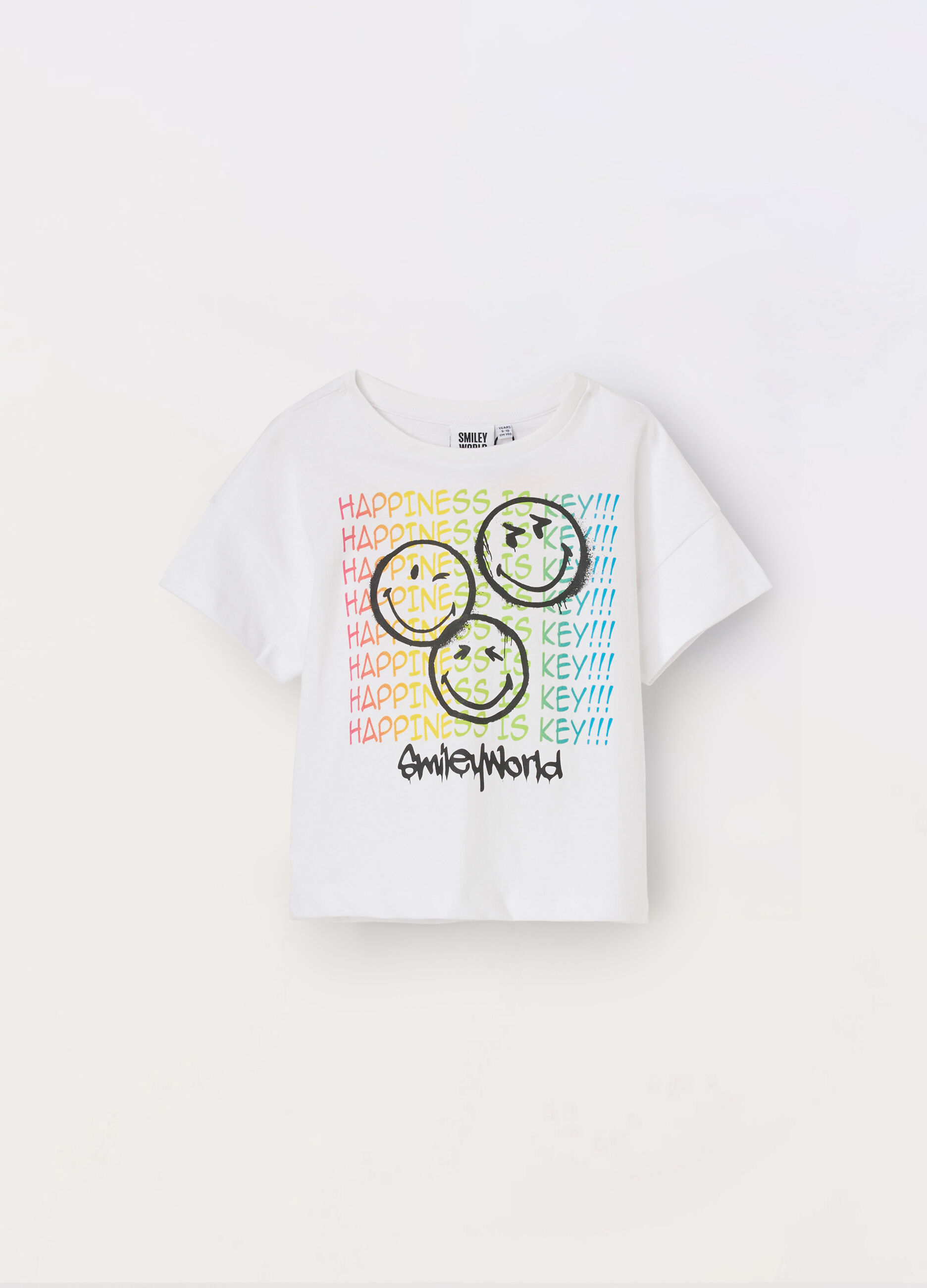 T-shirt a maniche corte in puro cotone ragazza_0