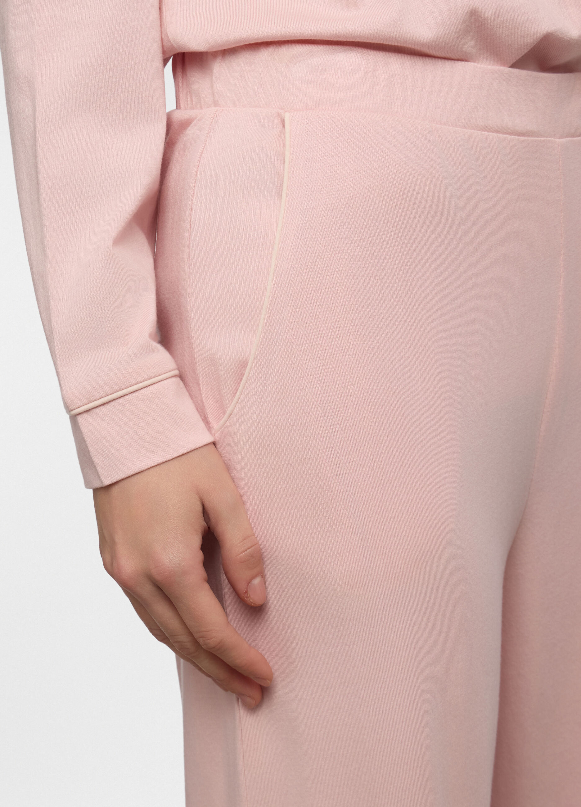 Pantaloni in cotone misto modal donna_2