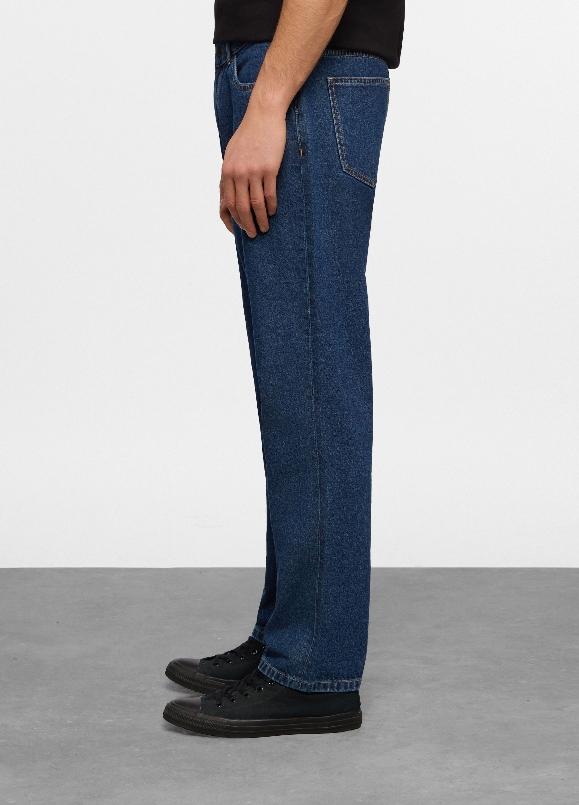 Jeans 5 tasche regular fit in denim uomo_2