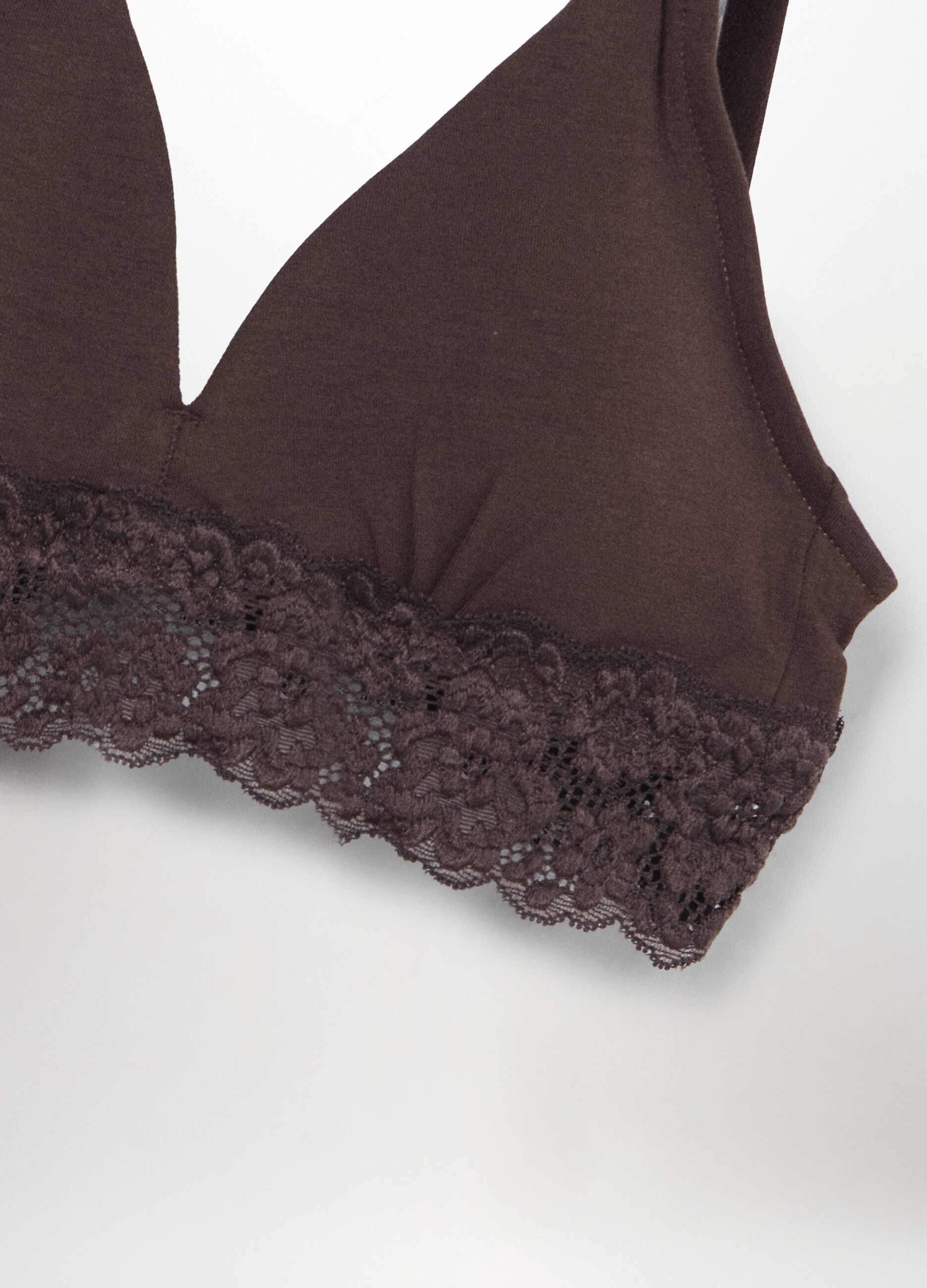 Reggiseno a triangolo in jersey di cotone stretch donna_1