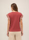 T-shirt in cotone con inserto donna _1