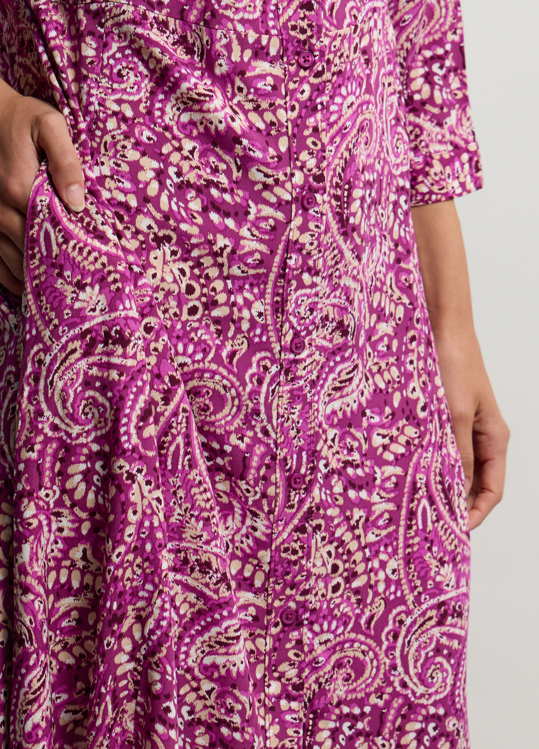 Abito lungo in pura viscosa donna_2
