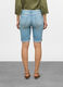 Bermuda fit Straight con fondo risvoltato in denim donna_1