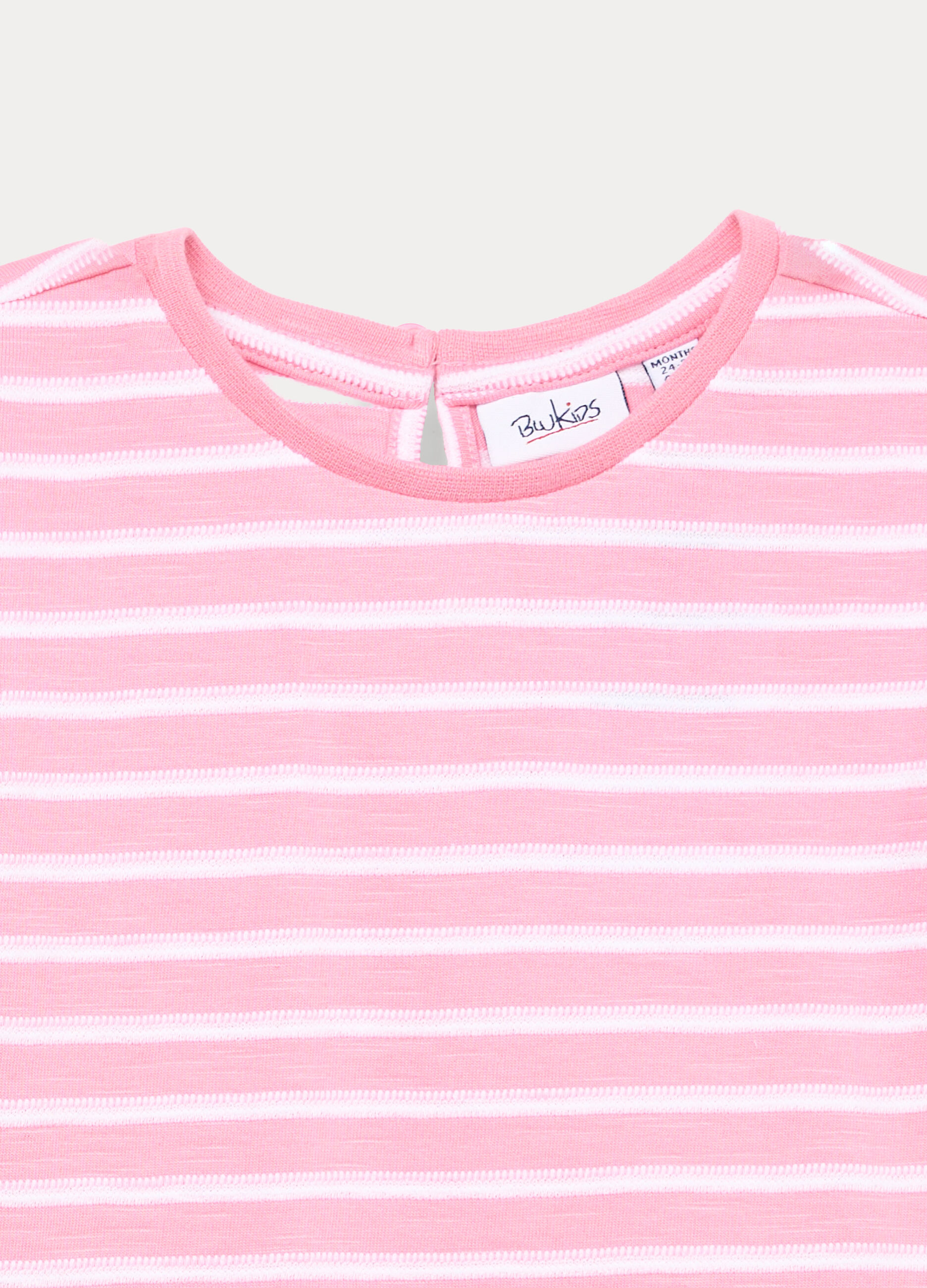 T-shirt in jersey slub di puro cotone bimba_2