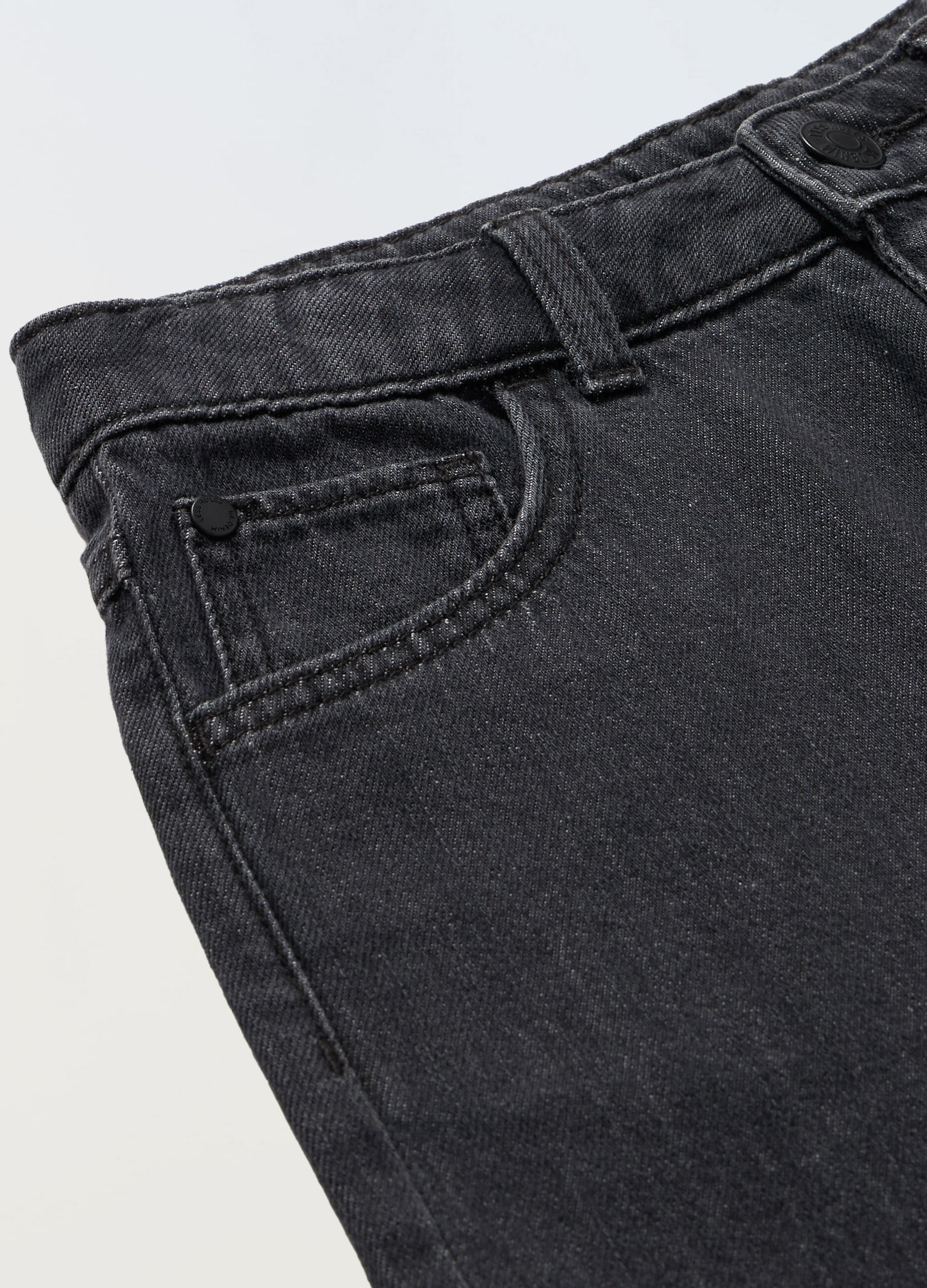 Shorts in denim di misto cotone ragazzo_1