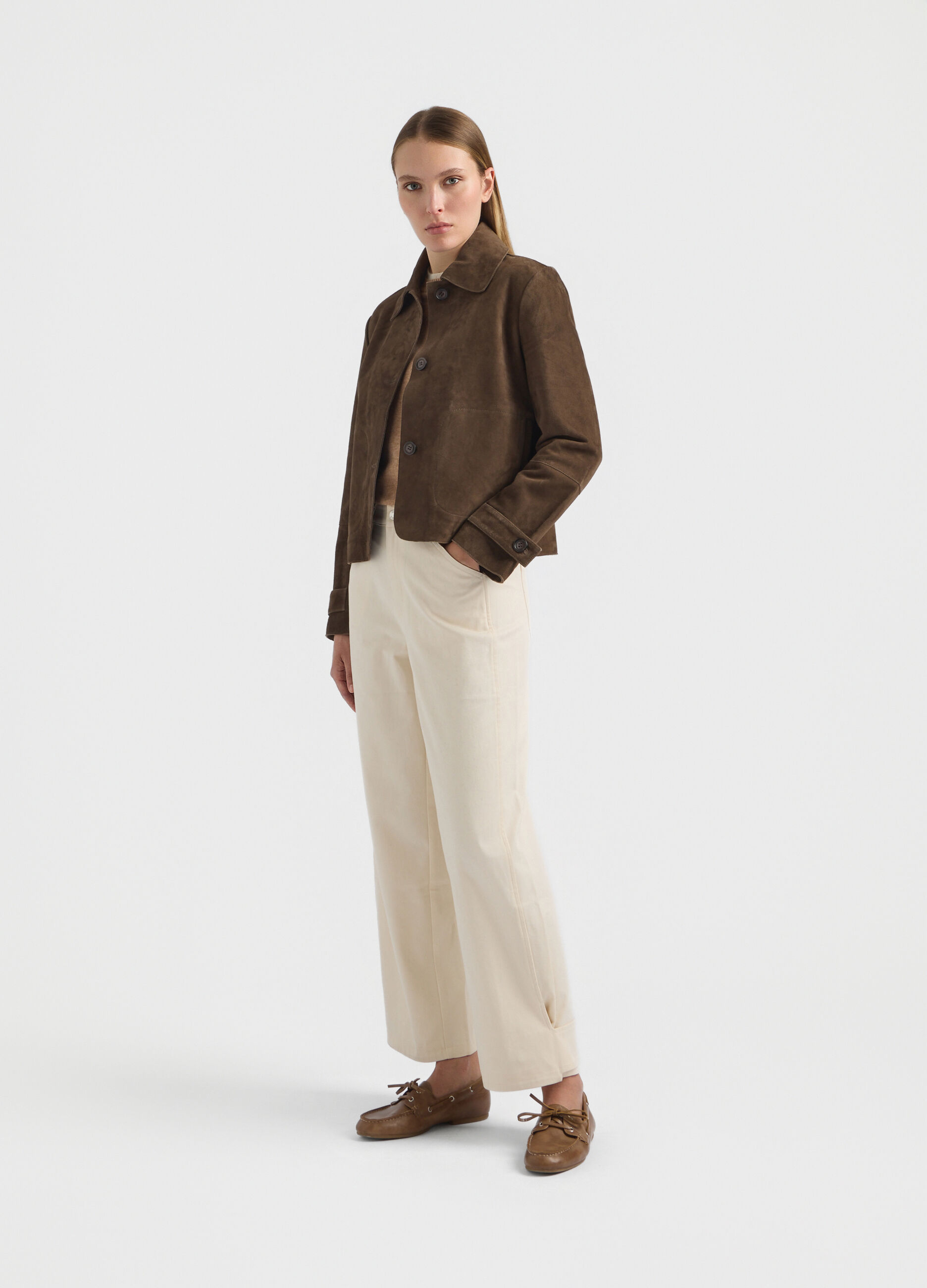 Trench in pura pelle di capra donna_0