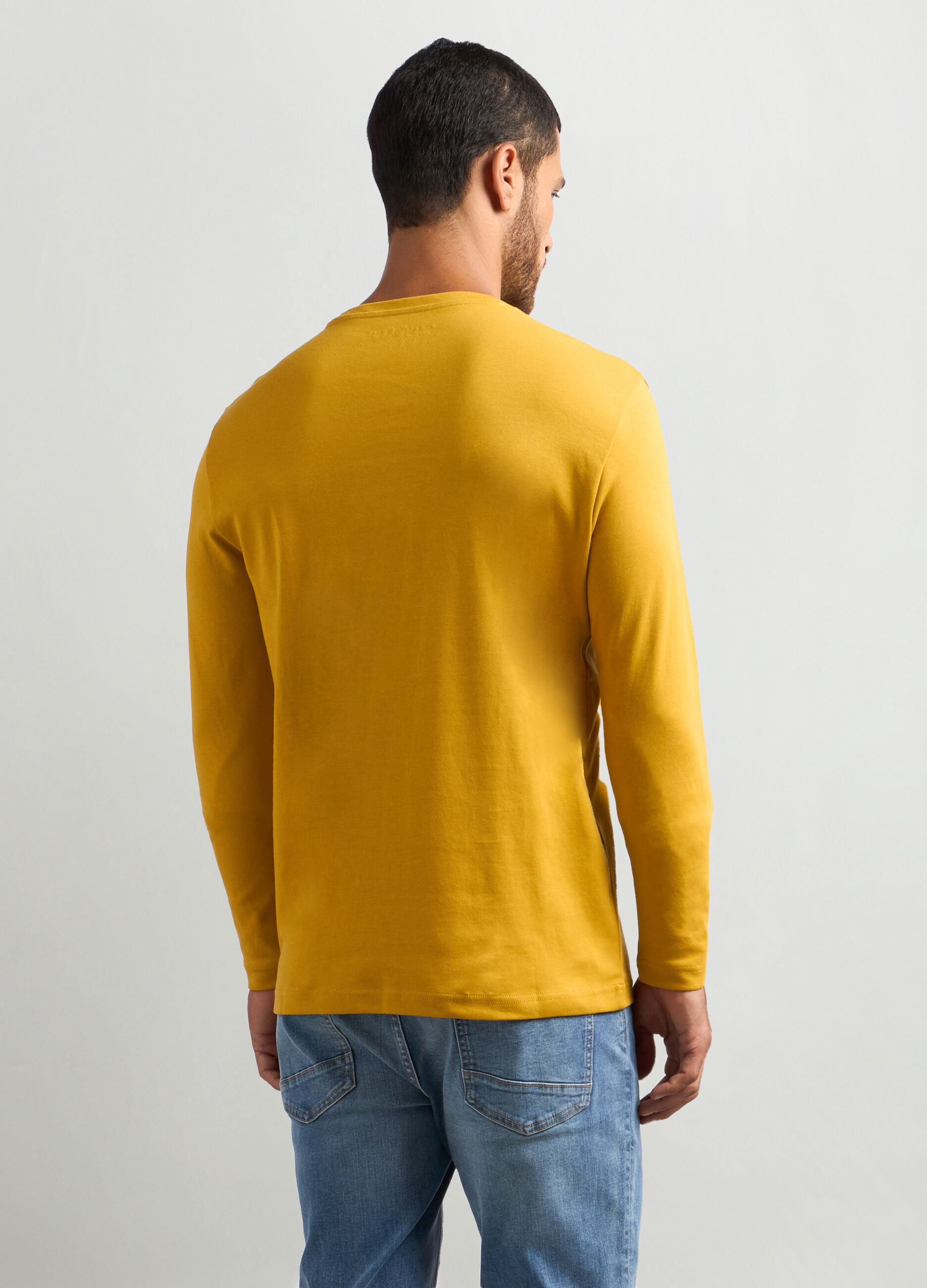 T-shirt a manica lunga in puro cotone_1