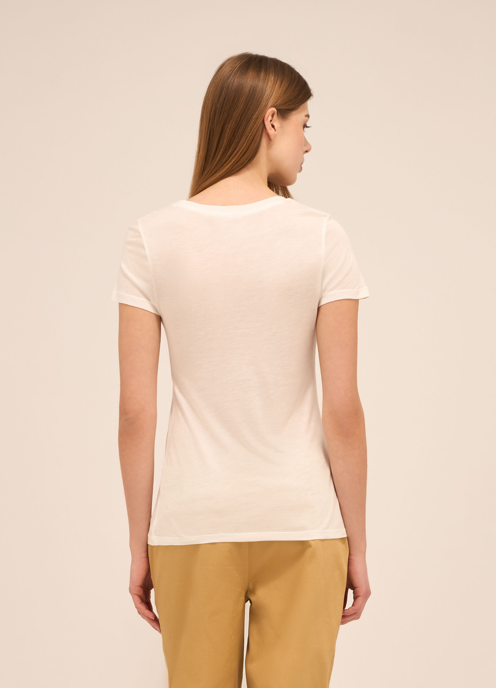 T-shirt in pura viscosa donna_1