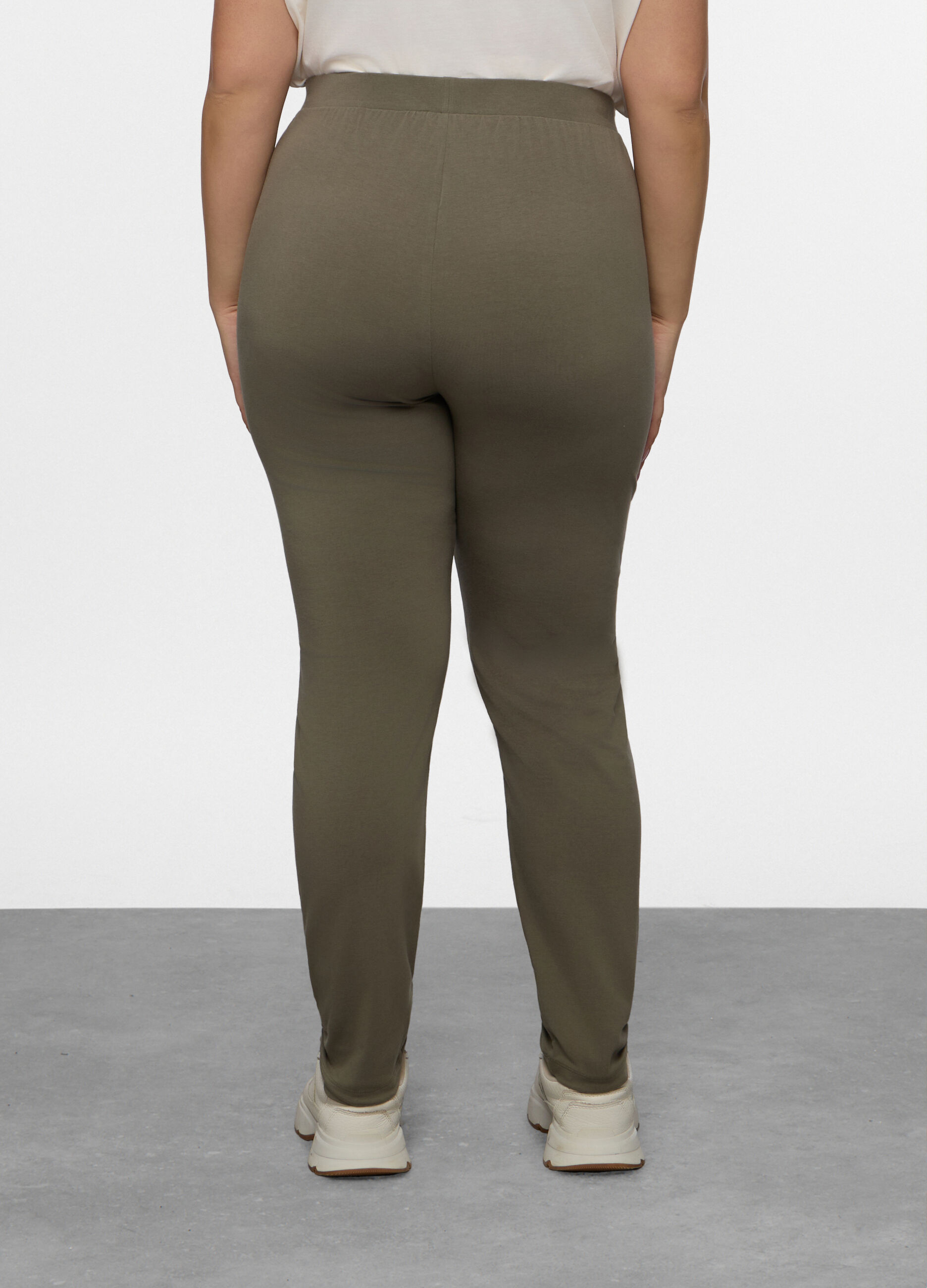 Leggings Fit Regular in jersey di cotone stretch donna curvy_1