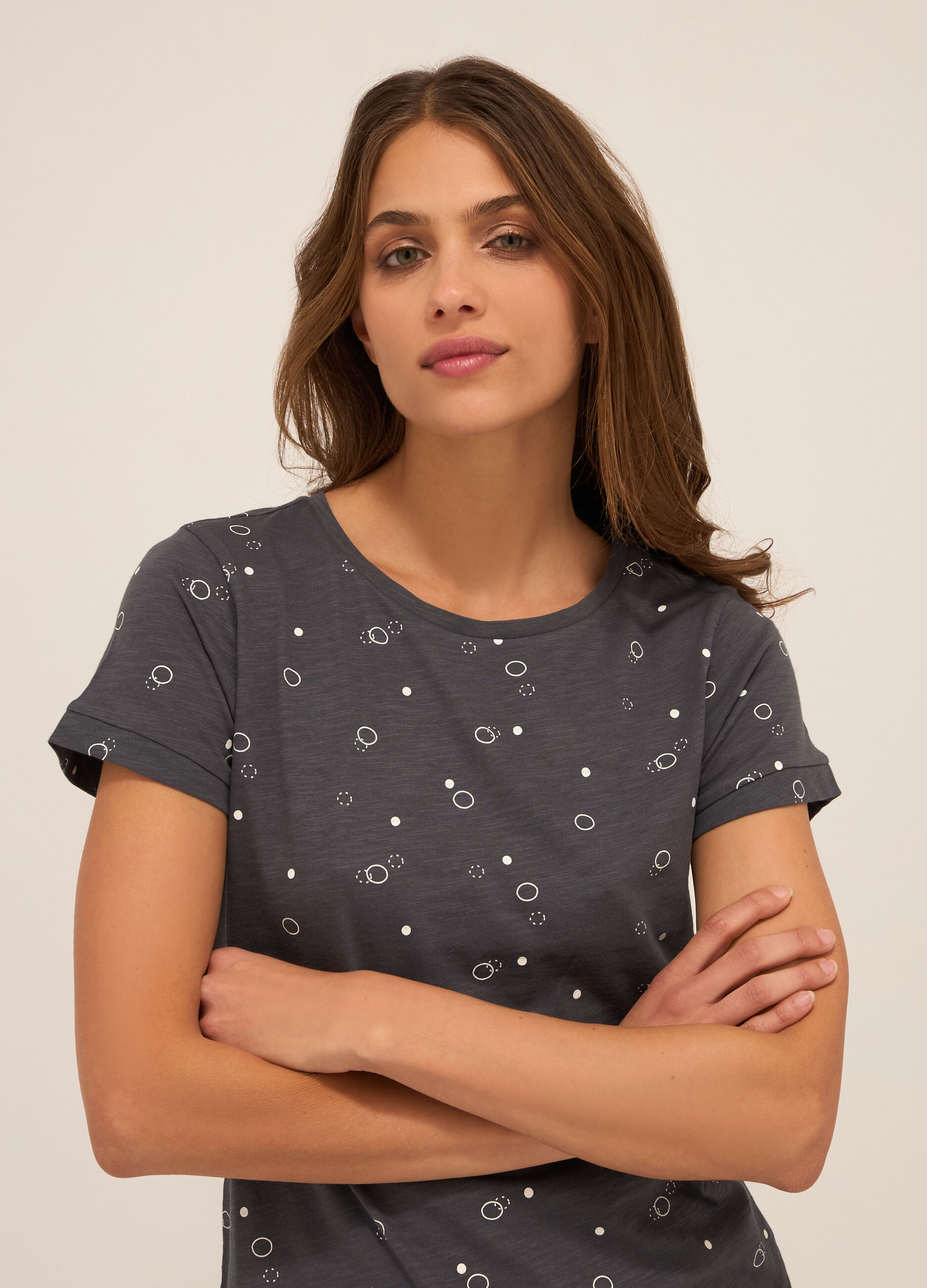 T-shirt in puro cotone donna_2