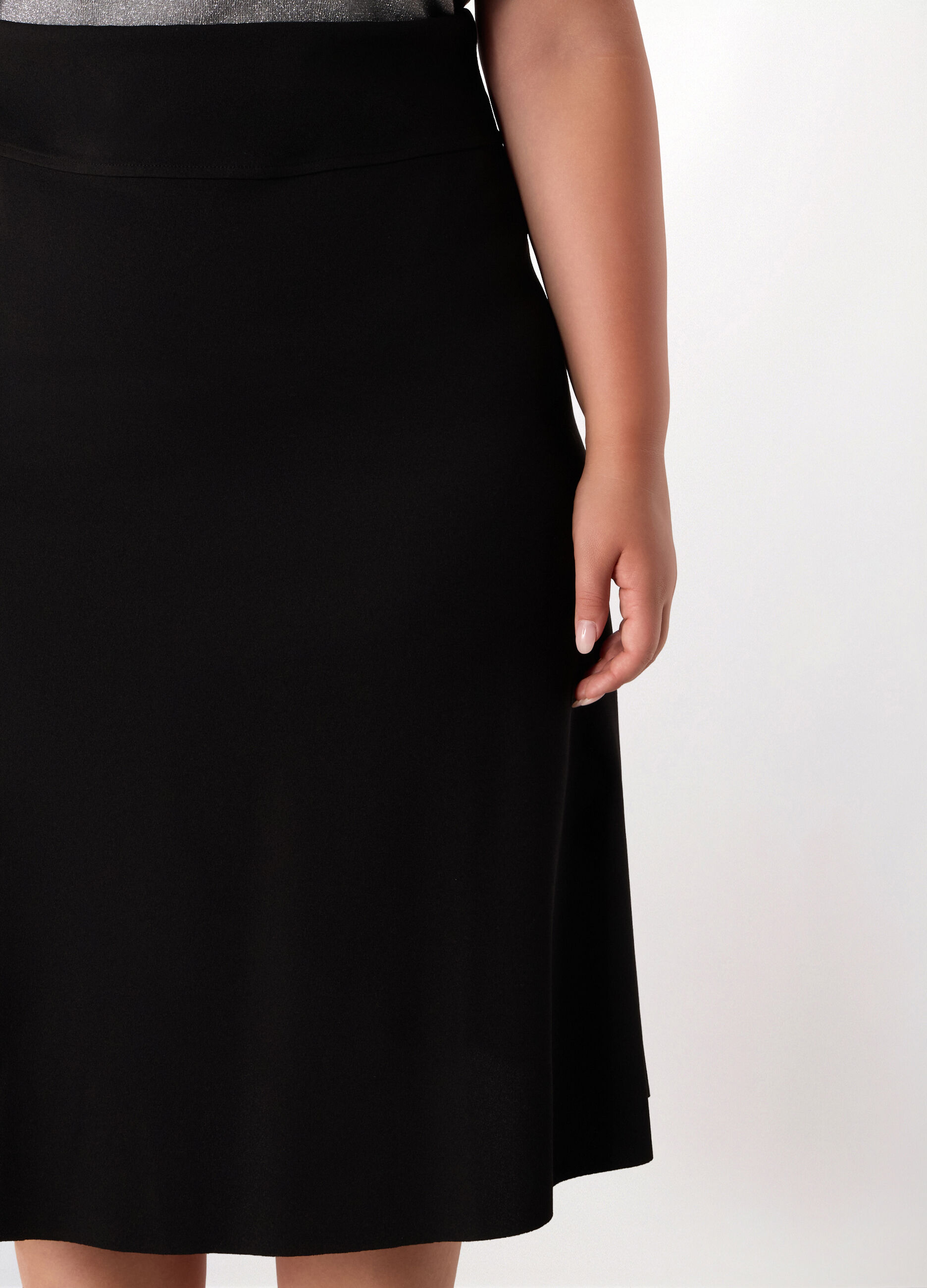 Gonna svasata in crepe stretch donna curvy_2