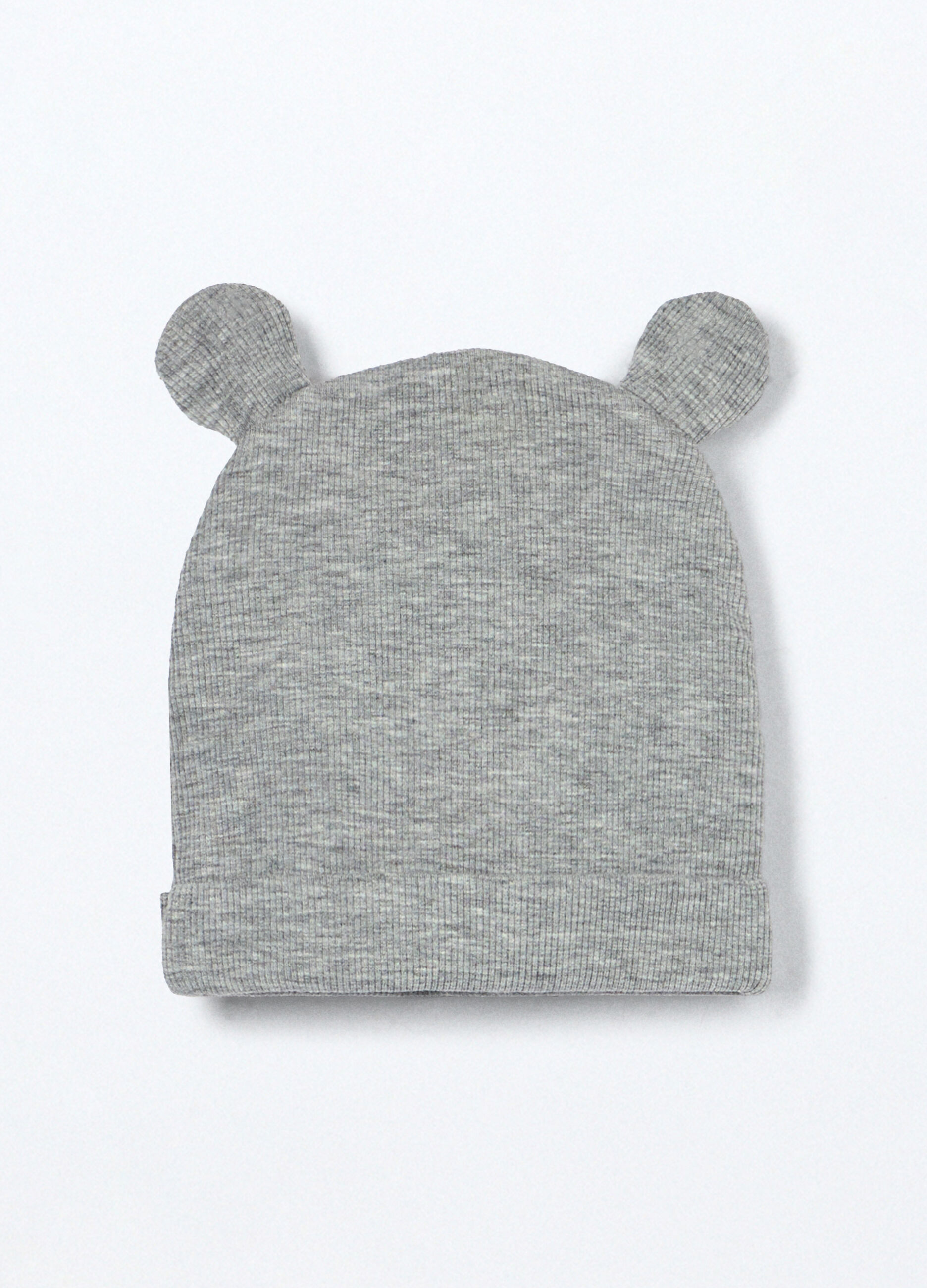 Berretto in costina misto cotone neonato_1