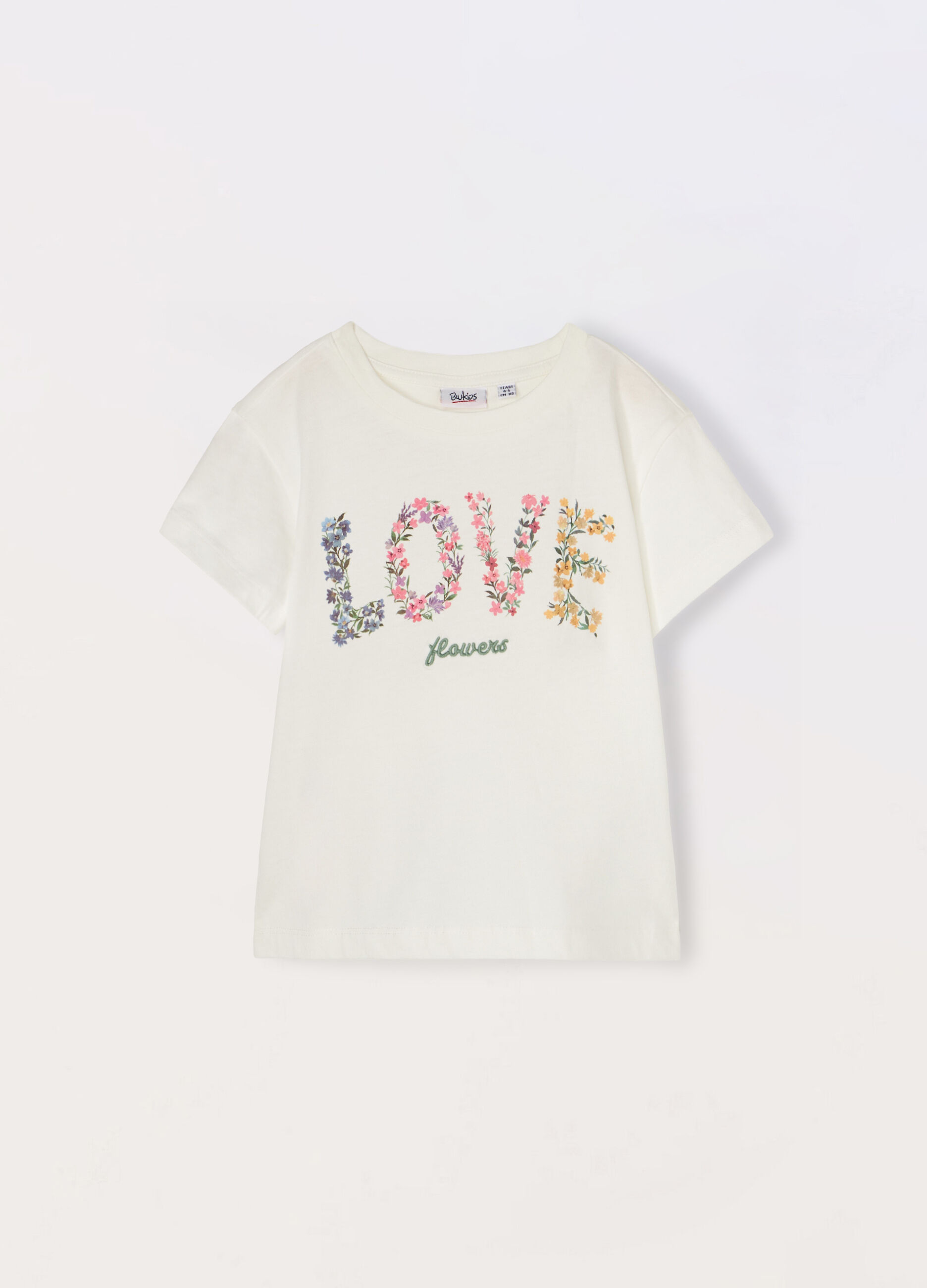 T-shirt in jersey di puro cotone bambina_0