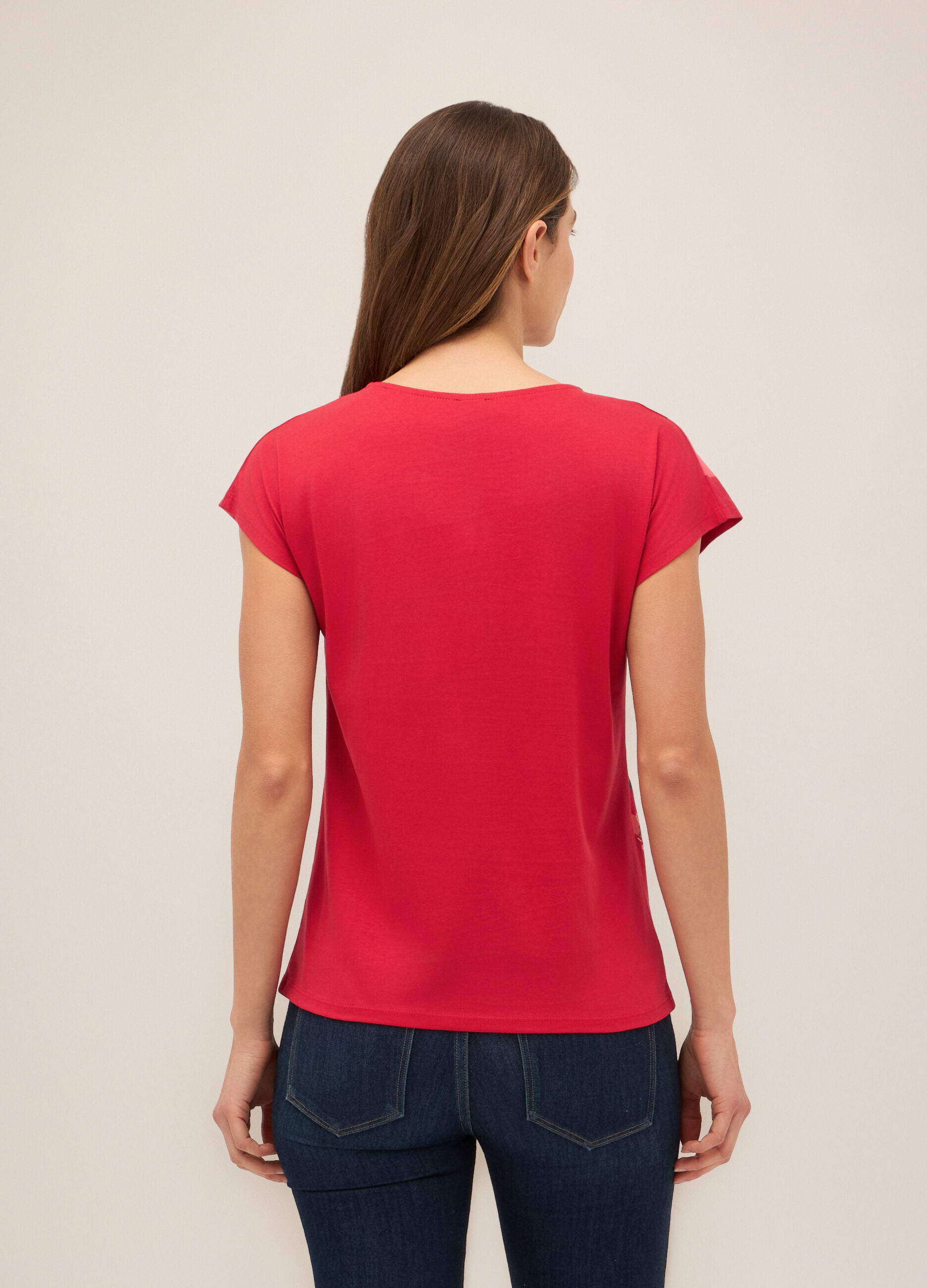 T-shirt in puro cotone donna_1