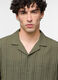 Camicia bowling a maniche corte in cotone e lino uomo_2