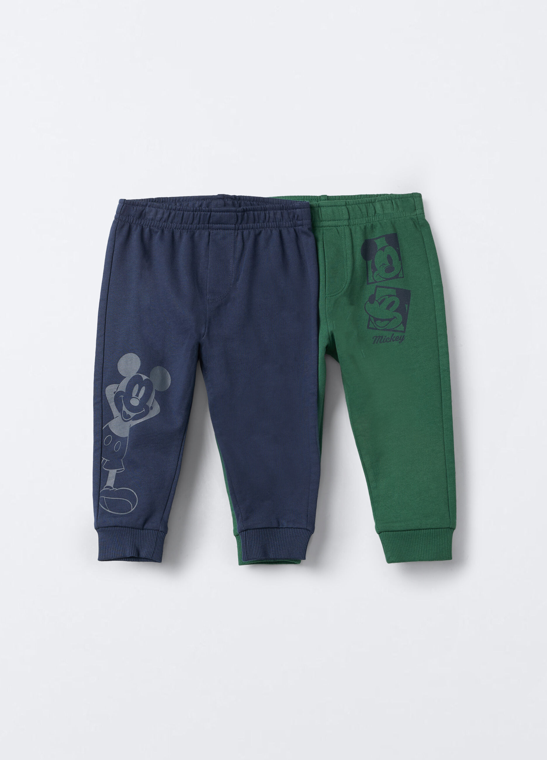 Pack 2 jogger in puro cotone garzato bimbo_0