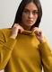 Dolcevita in maglia rasata misto lana donna_2