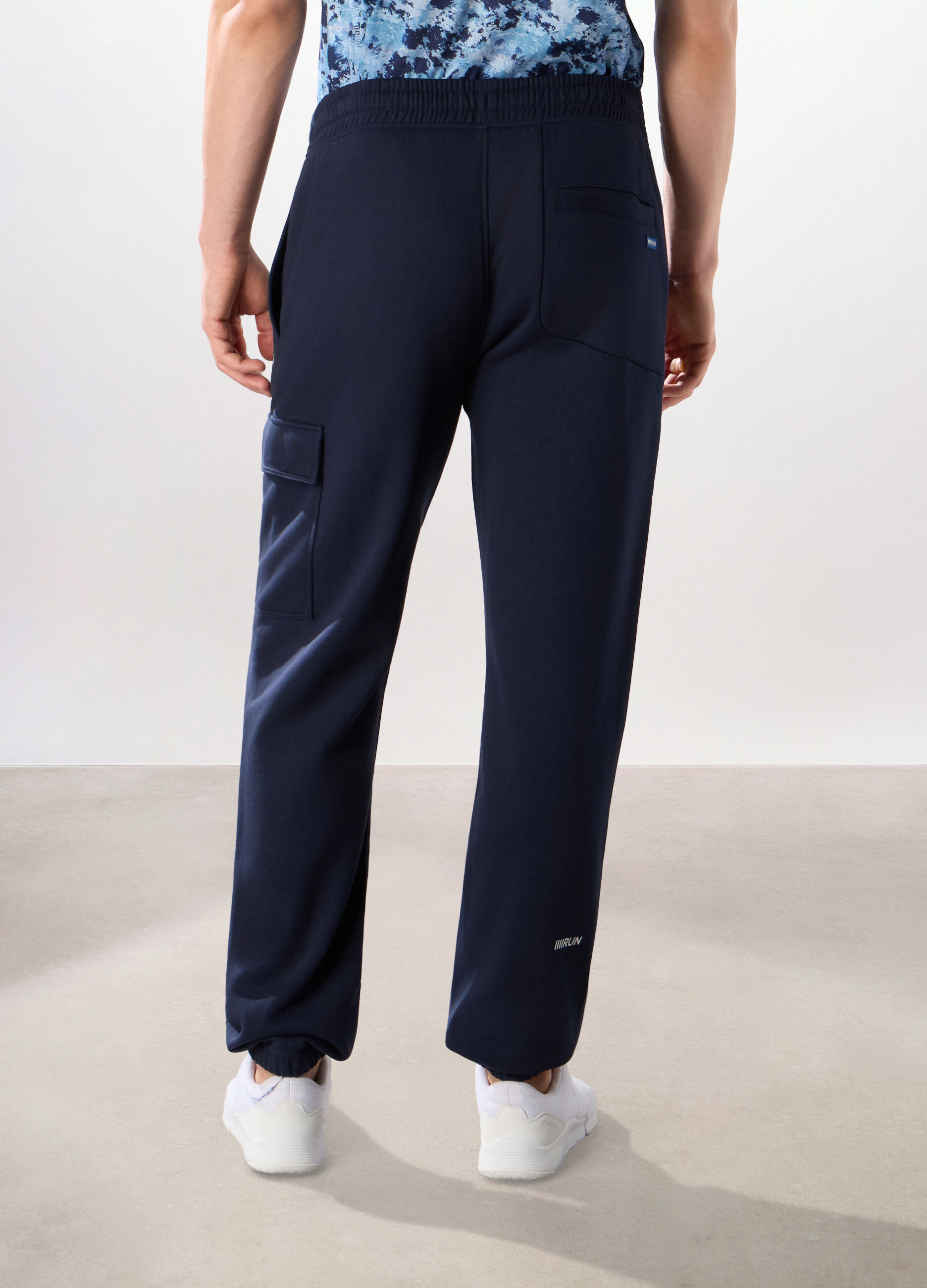 Jogger sportivi in misto cotone uomo_1