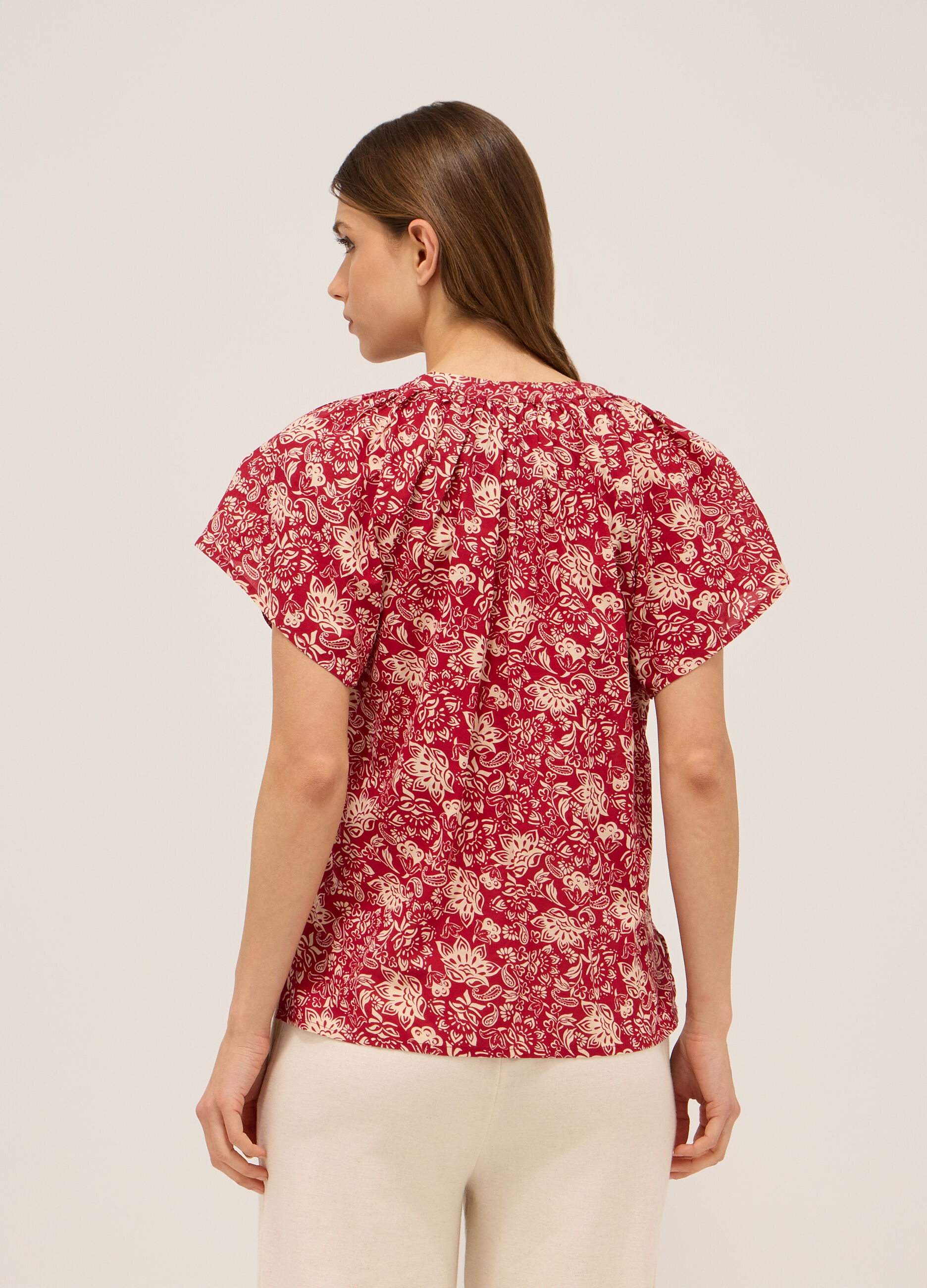 Blusa in puro cotone voile donna_1