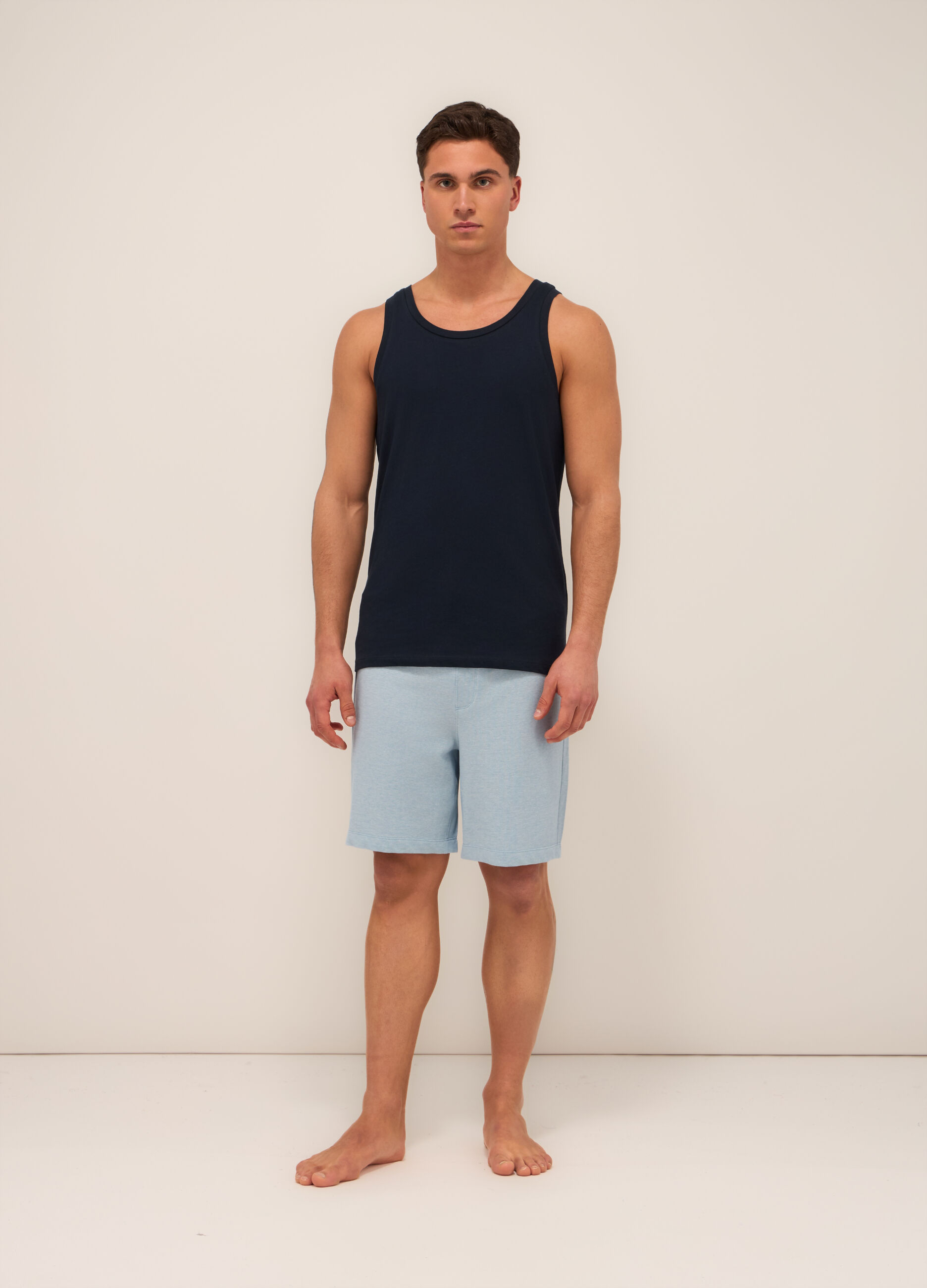 Short del pigiama in cotone piquet uomo_0