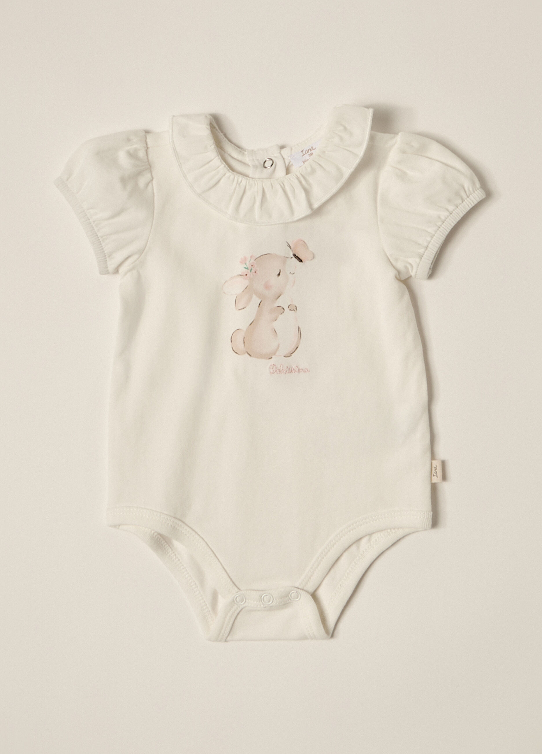 Body in jersey di cotone stretch IANA neonata_0