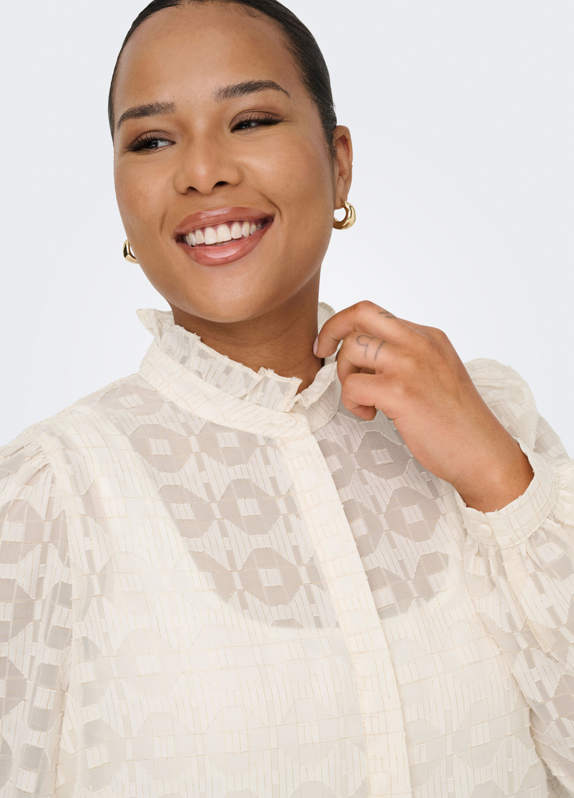 Camicia a maniche lunghe con colletto alla francese_4