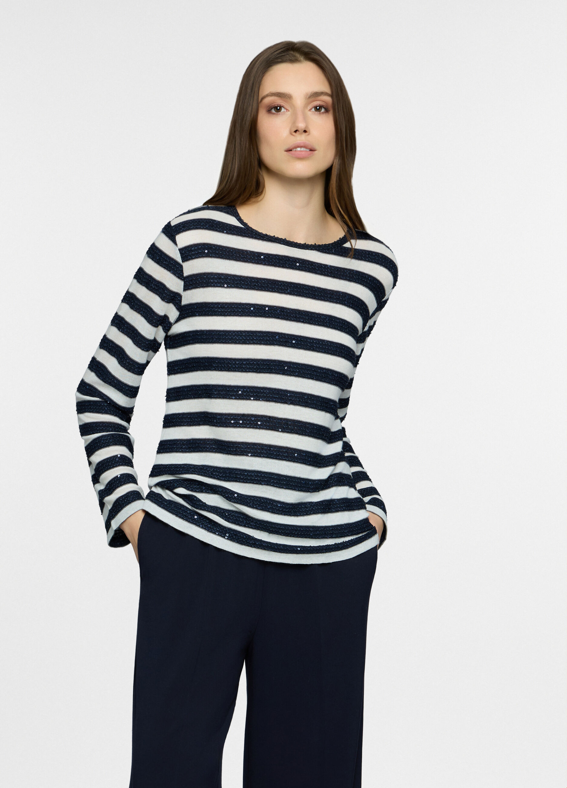 T-shirt girocollo donna_0