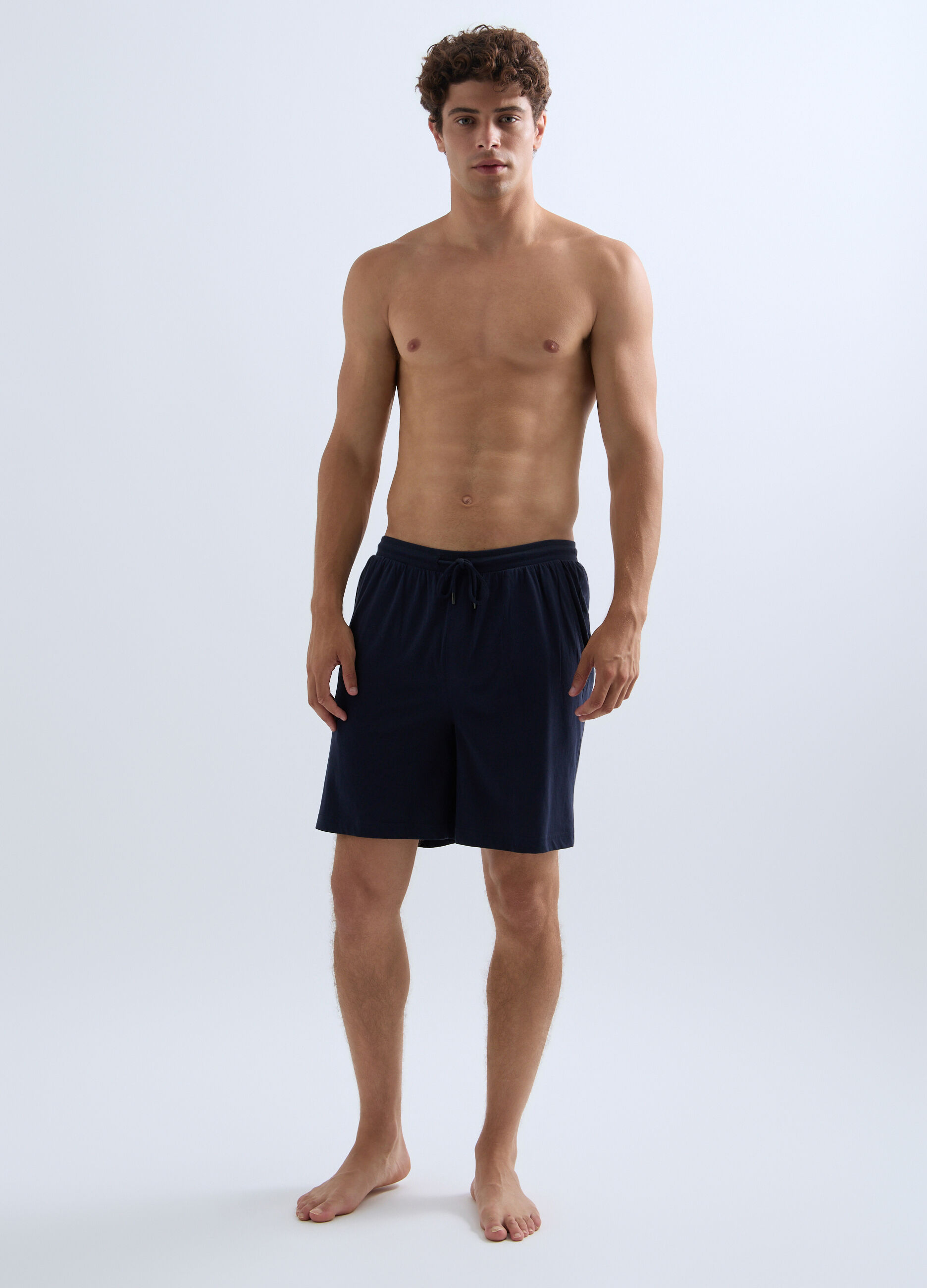 Short pigiama in jersey di cotone uomo_0