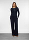 Pantaloni straight fit in poli viscosa stretch donna_0