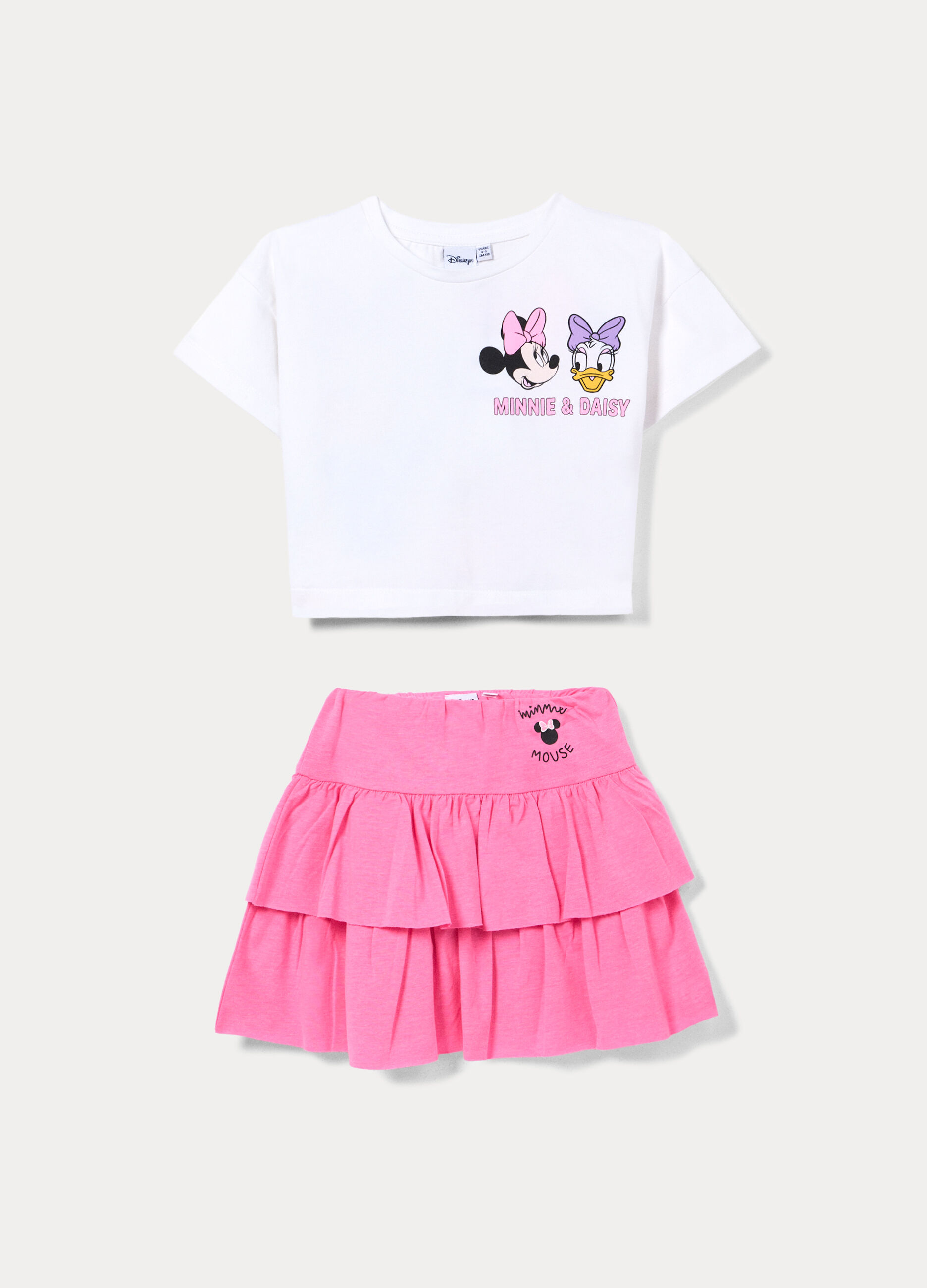 Jogging set Disney in jersey di cotone stretch bambina_0