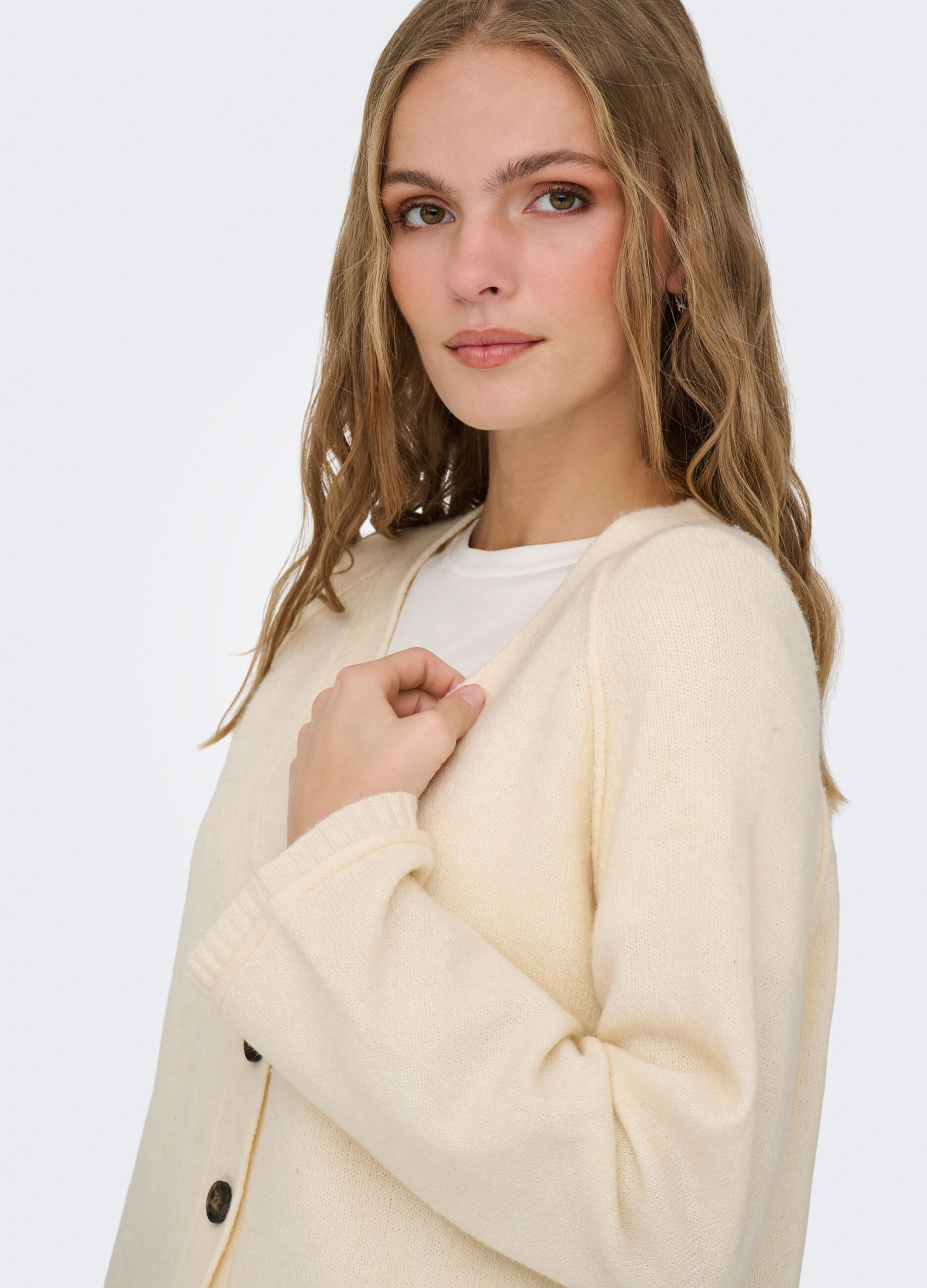 Cardigan con scollo a V donna_4