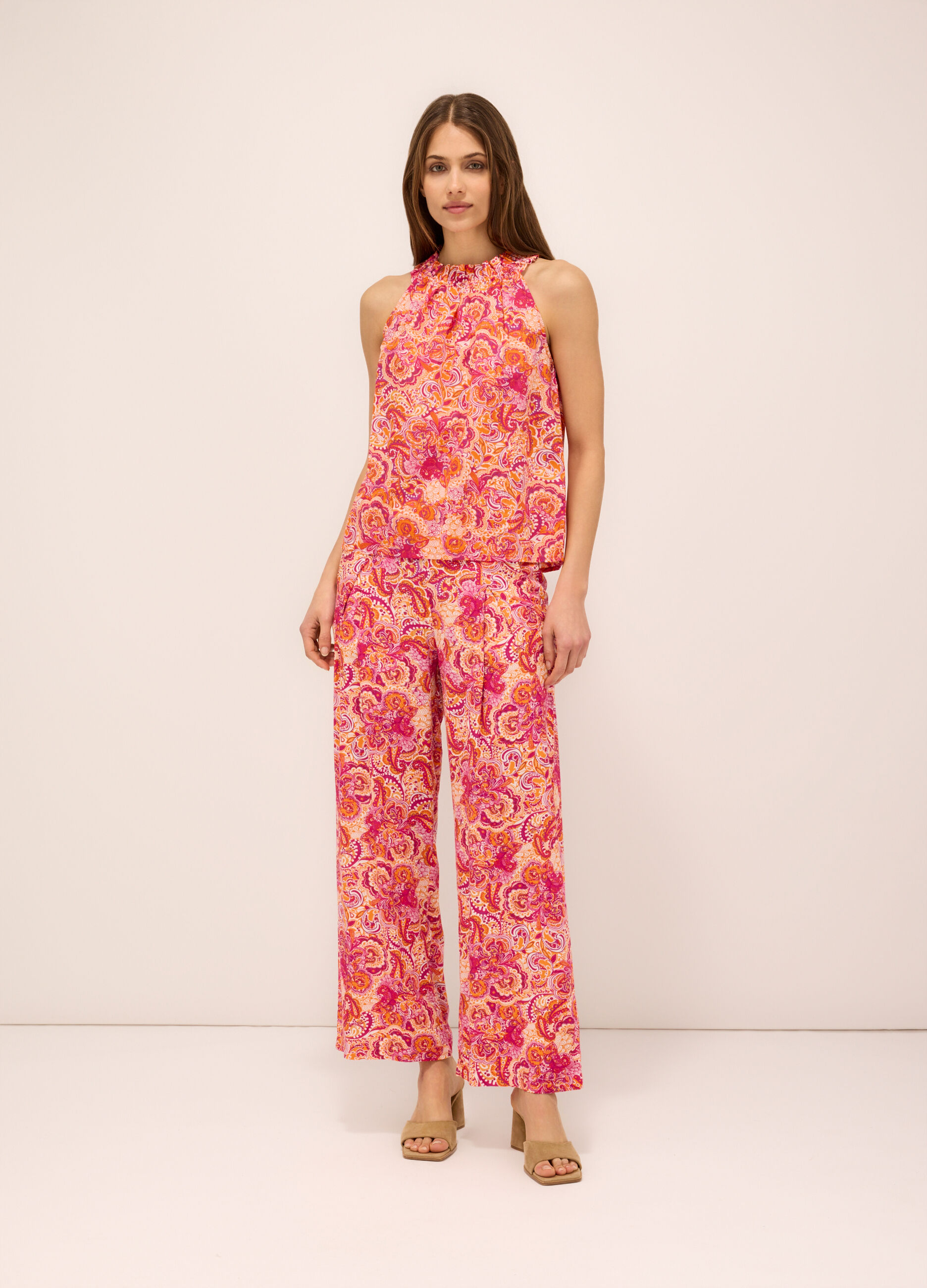 Pantaloni in pura viscosa donna_0