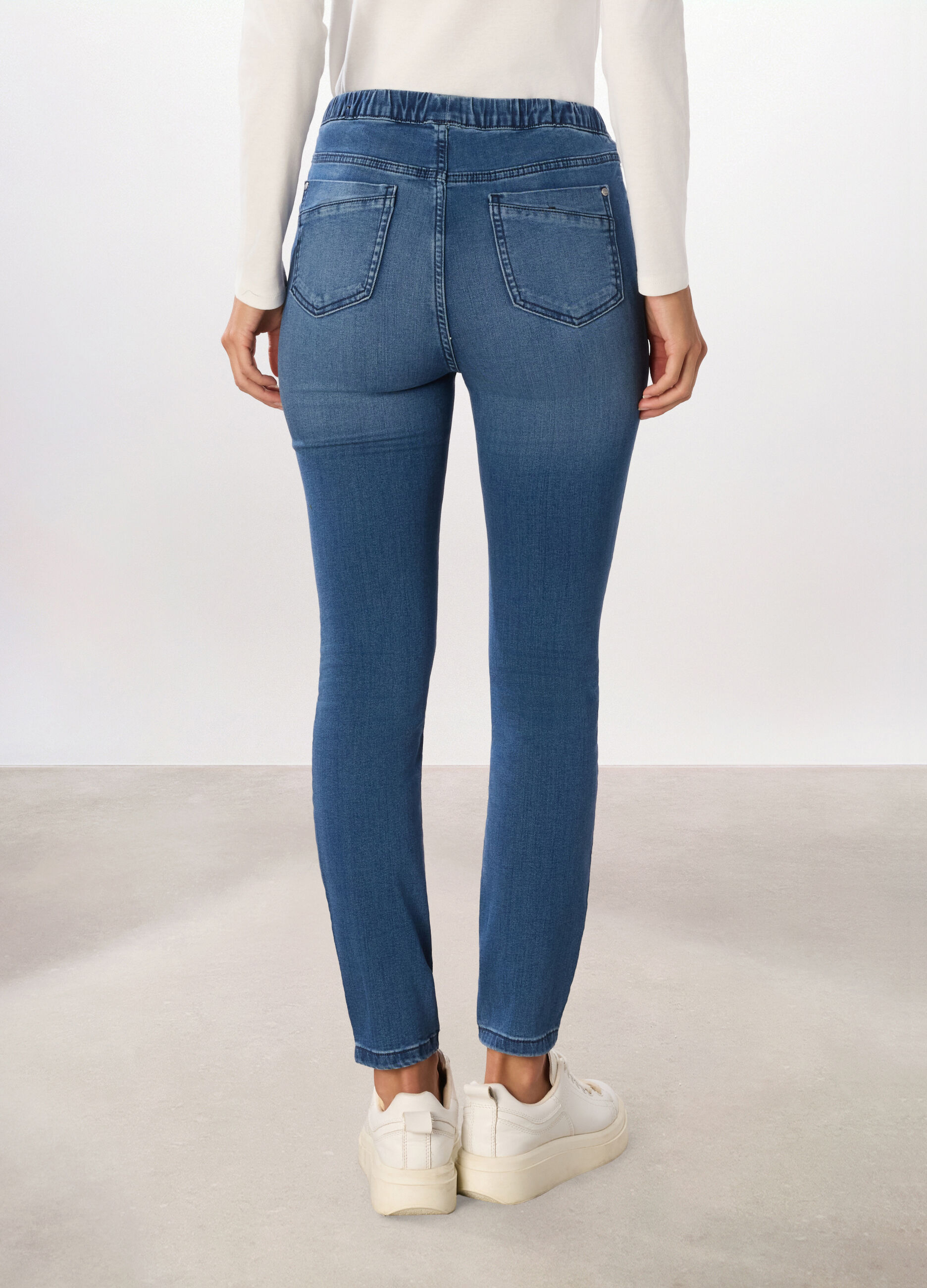 Jeggings in denim misto cotone stretch donna_1