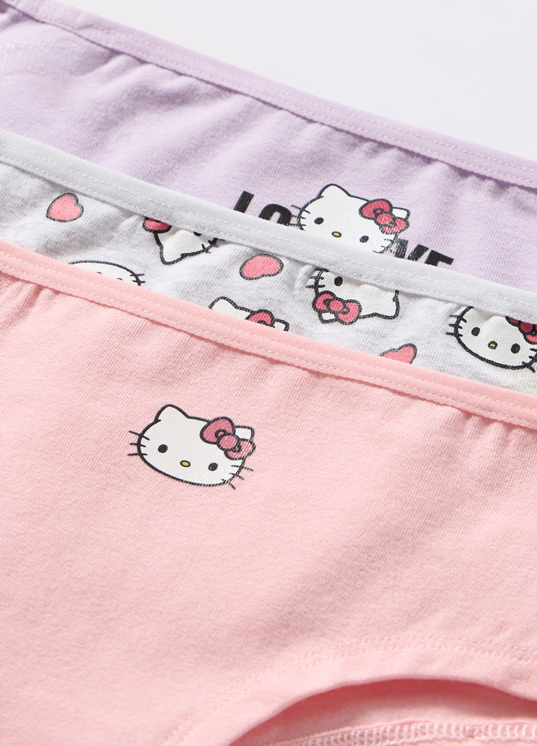 Pack 3 culotte in jersey di cotone stretch bambina
