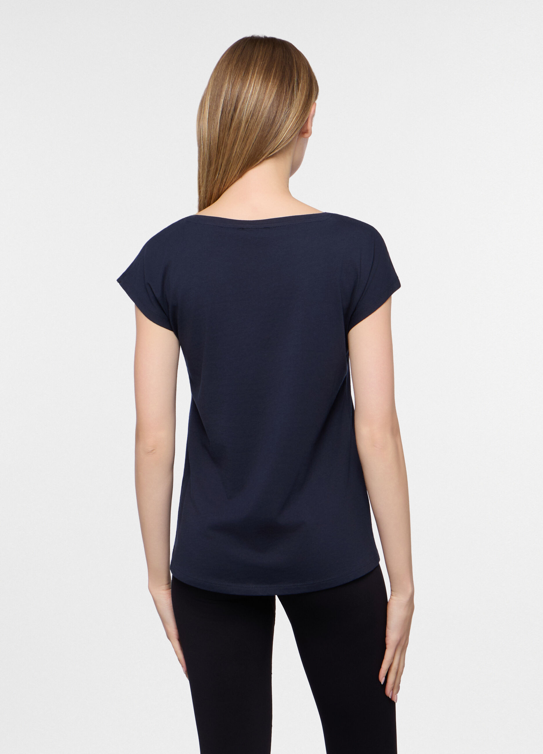T-shirt girocollo donna_1